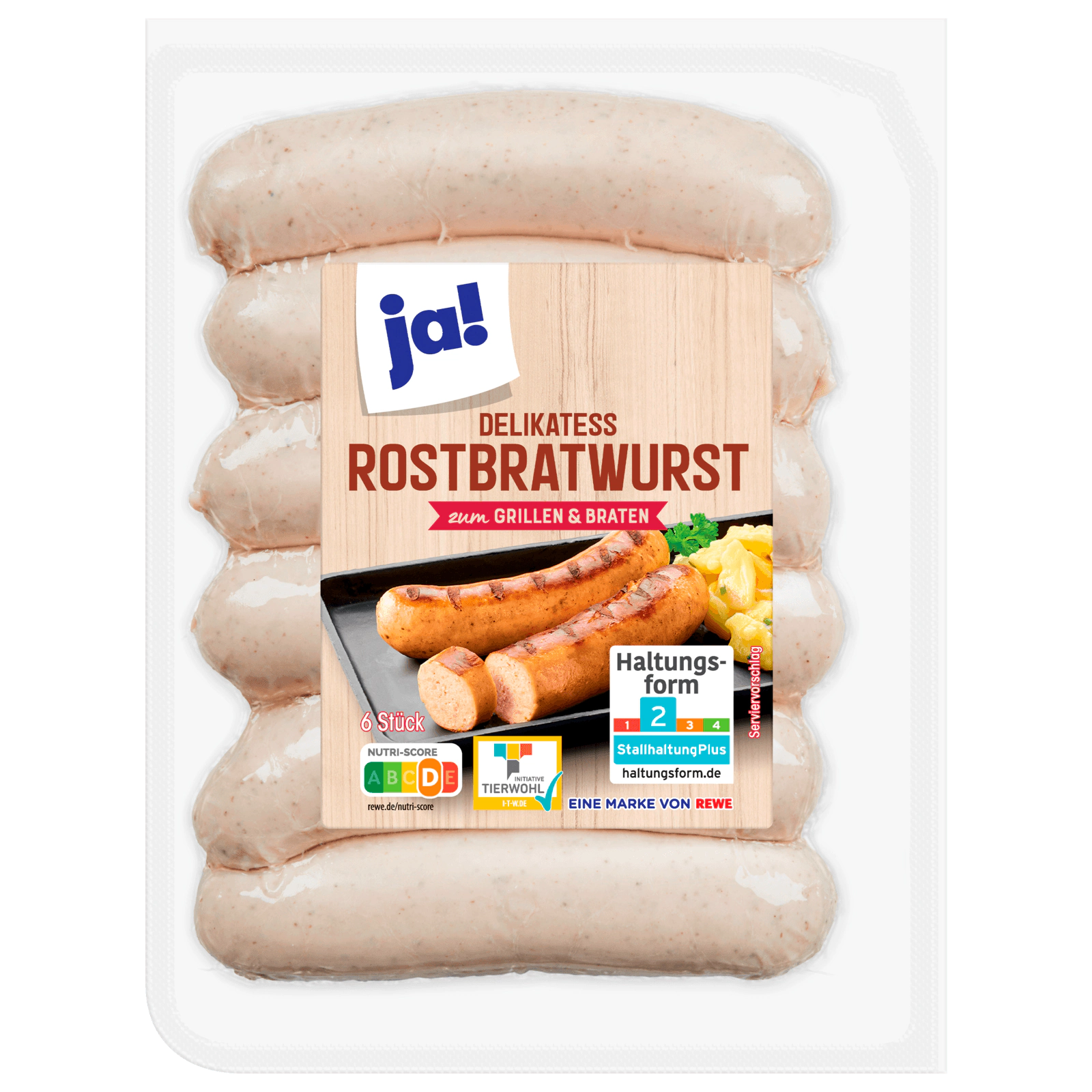 ja! Delikatess-Rostbratwurst 540g