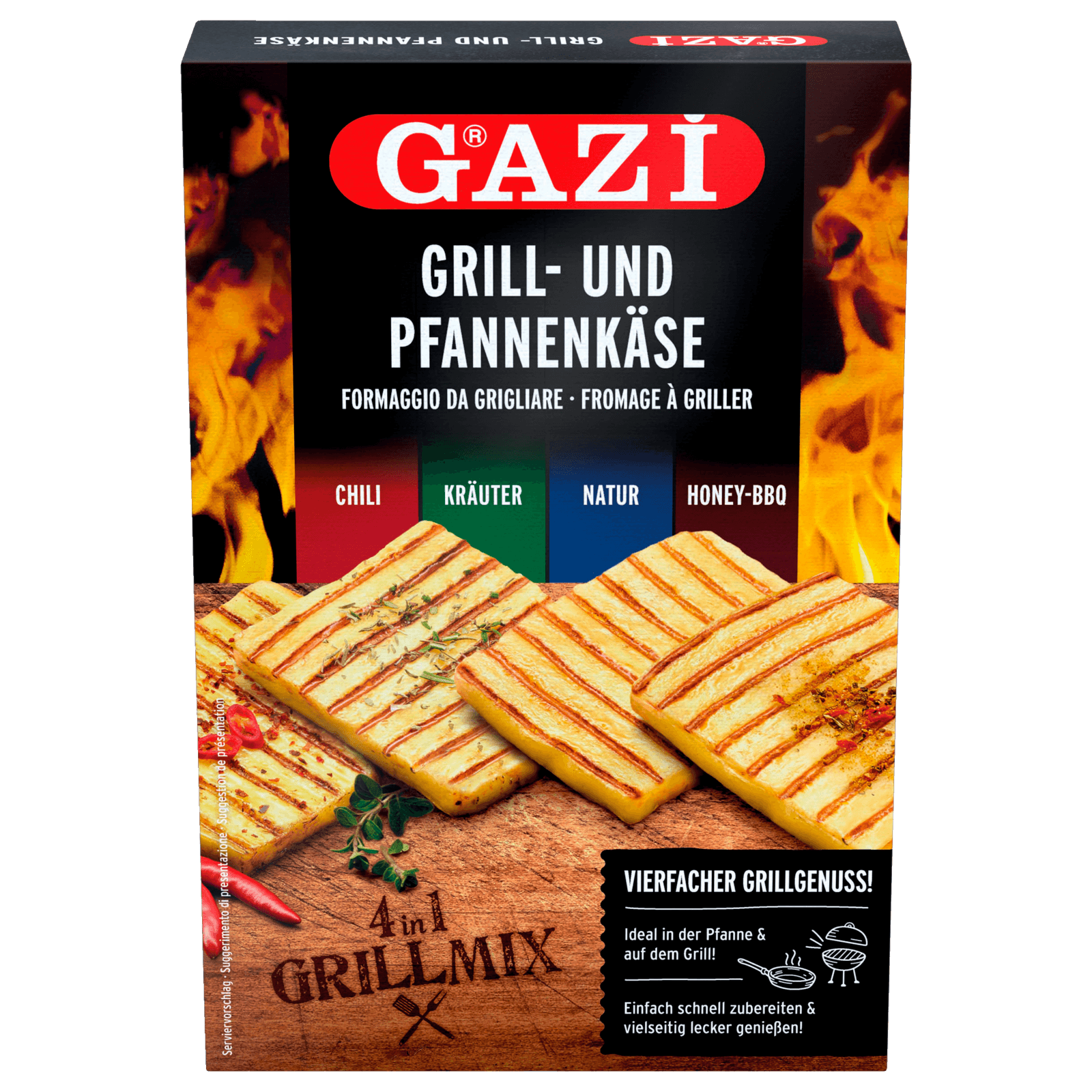 Gazi Grill- & Pfannenkäse 4in1 Mix 400g bei REWE online bestellen!