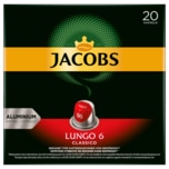 Jacobs Kaffeekapseln Lungo 6 Classico, 20 Nespresso kompatible Kapseln