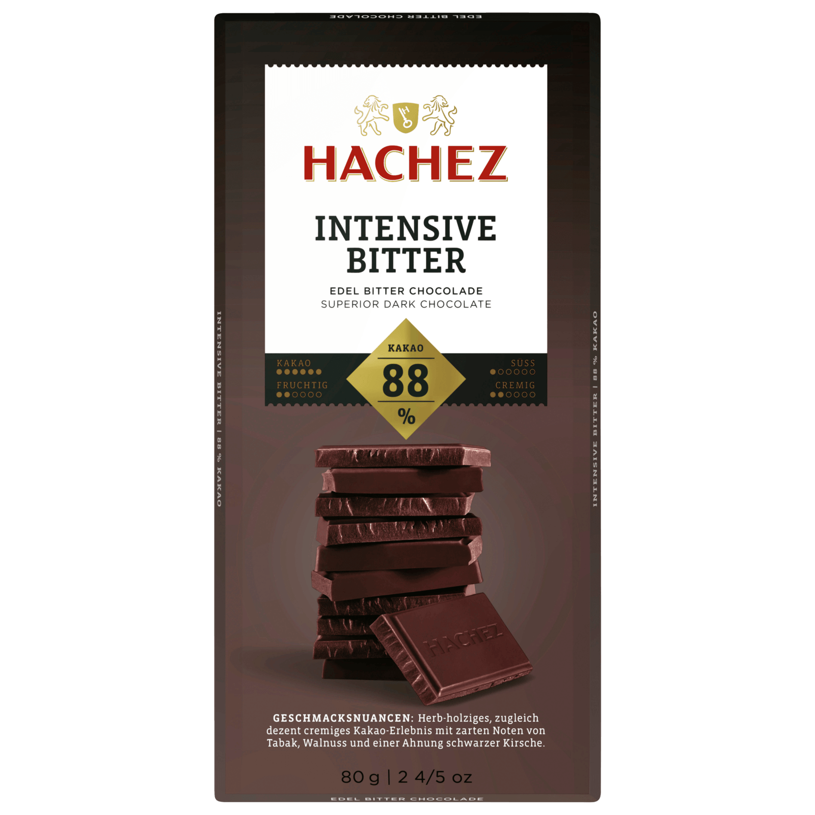 Hachez Schokolade Intensive Bitter 88% 80g