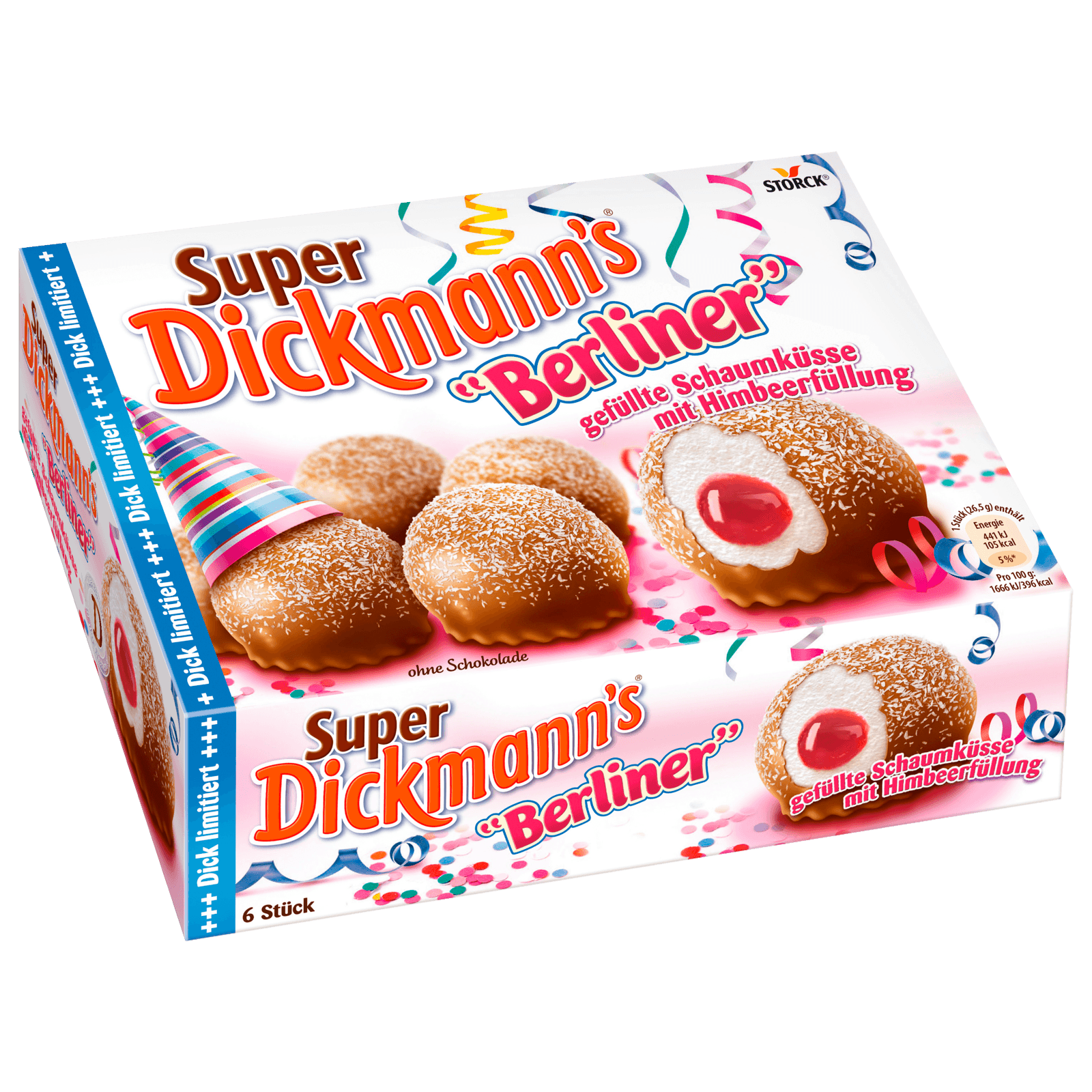 Super Dickmanns Berliner 6 Stück, 159g bei REWE online bestellen!