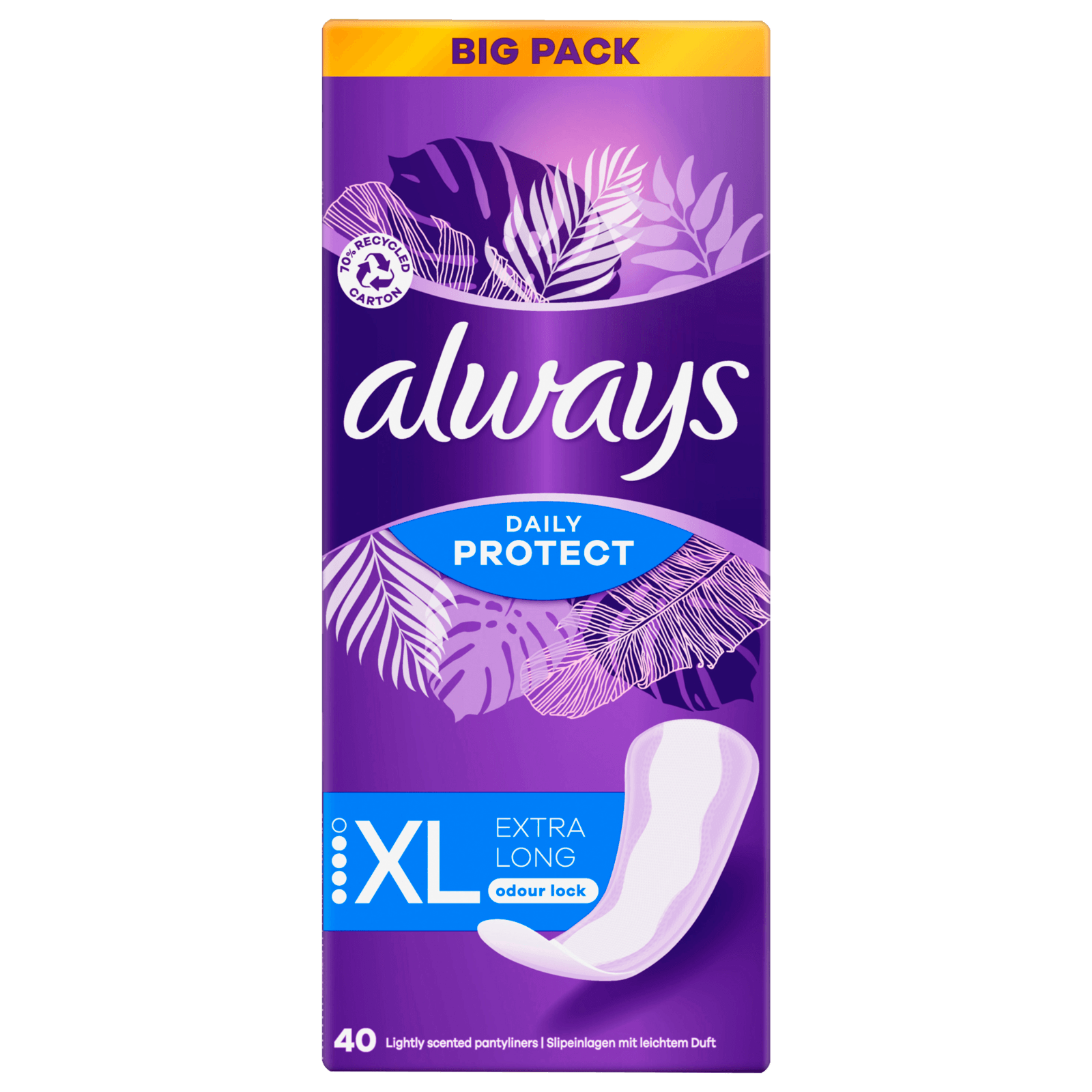 Always Slipeinlagen Daily Protect Extra Long 40 Stück