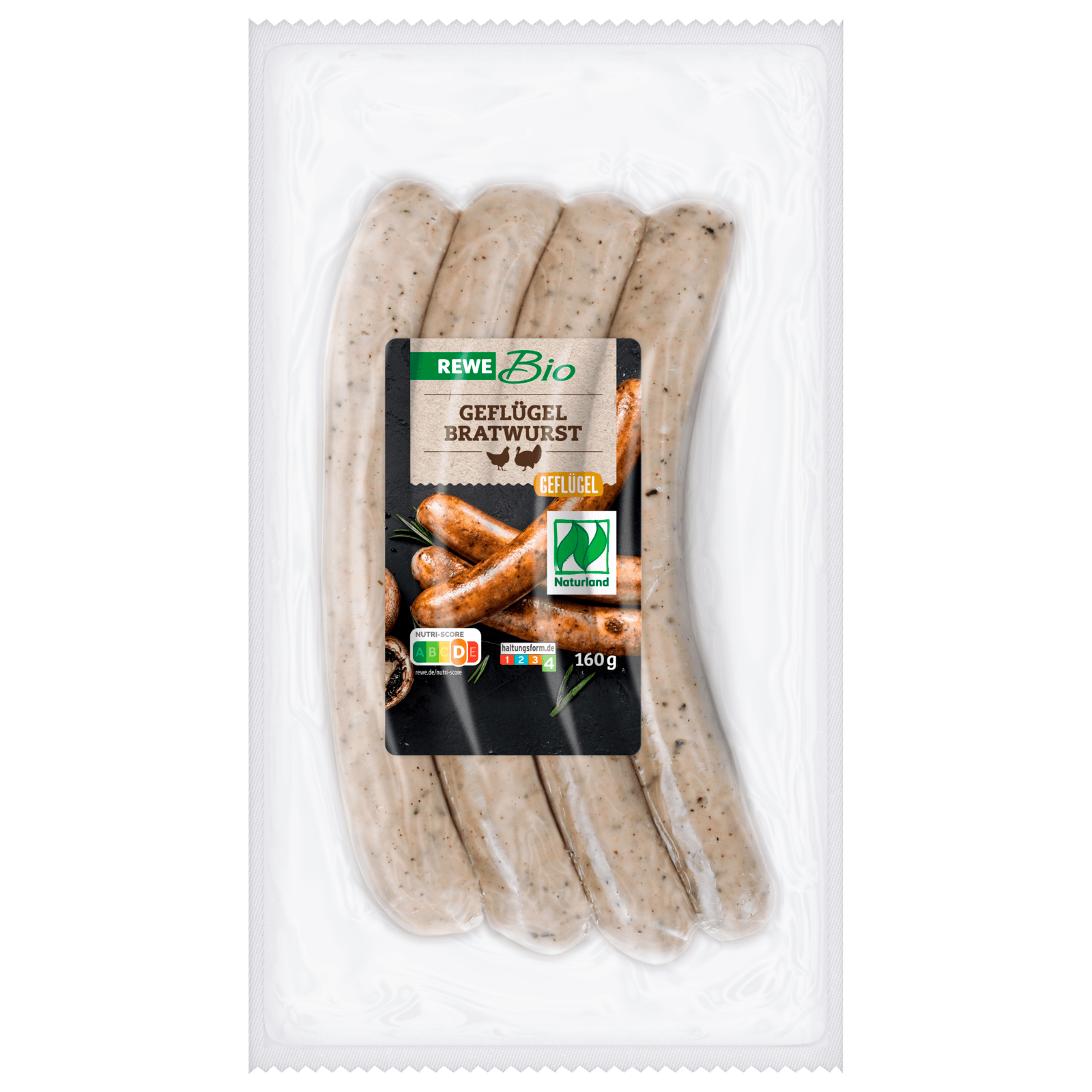 Rewe Bio Geflugelbratwurst 160g Bei Rewe Online Bestellen