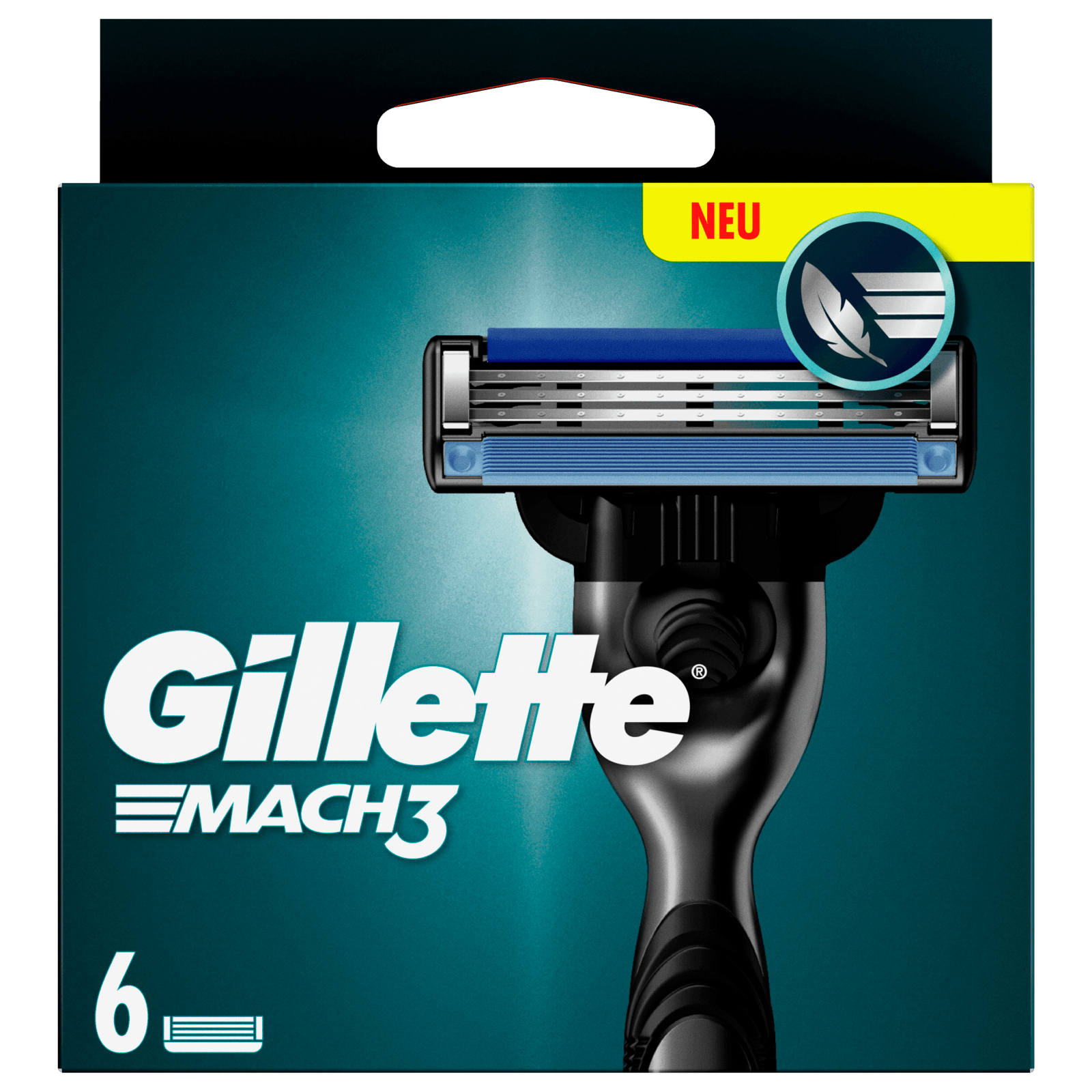 gillette mach3 klingen 6 stück handstück