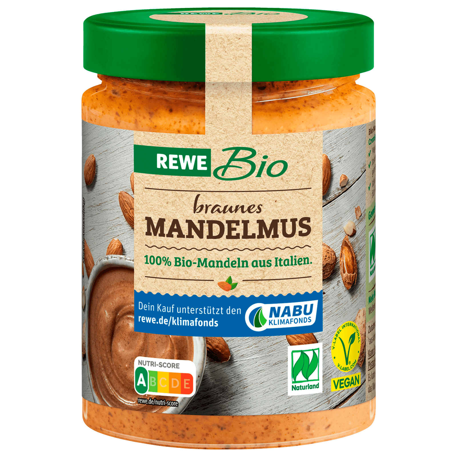 REWE Bio Mandelmus braun 250g