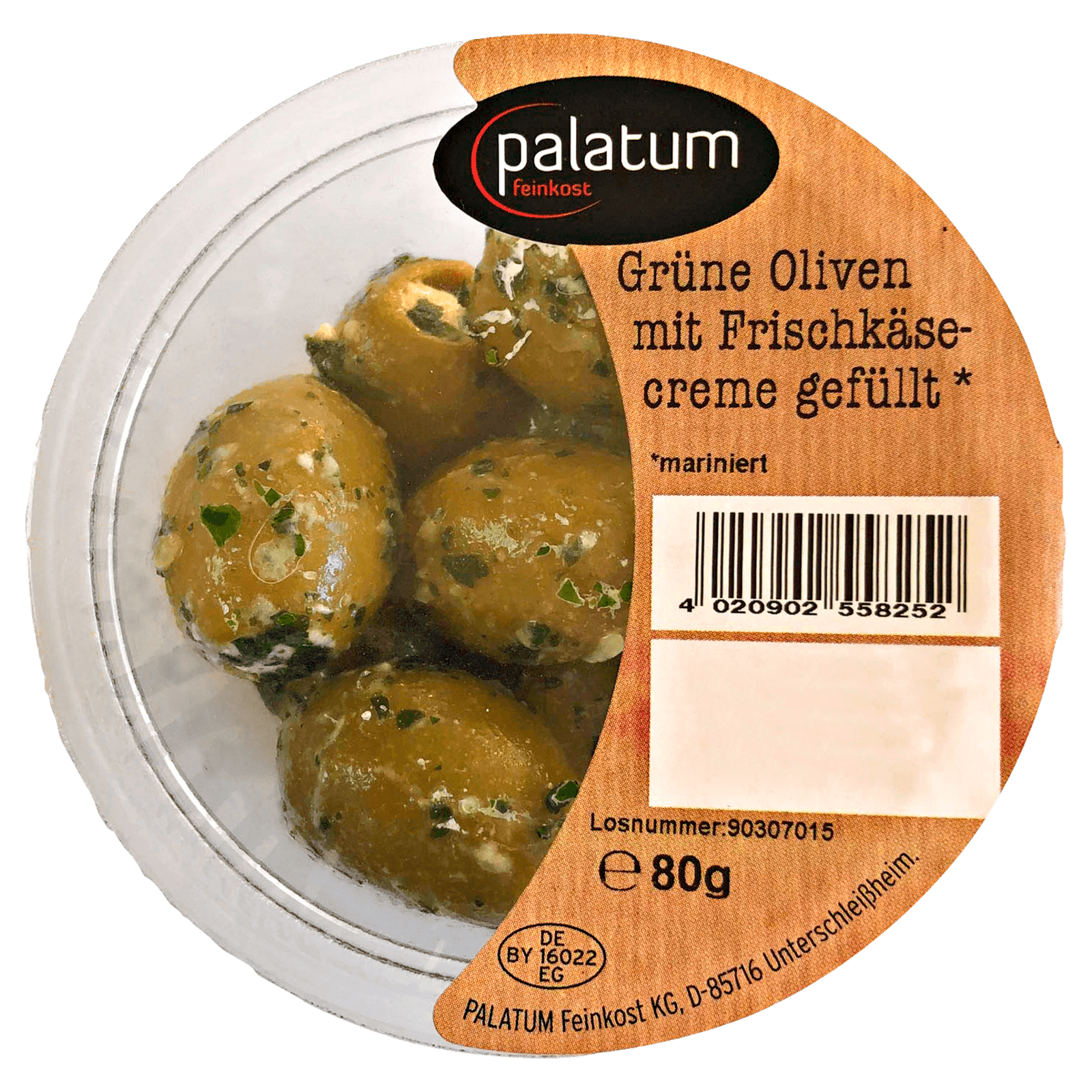 Palatum grüne Oliven mit Frischkäse 80g bei REWE online bestellen!
