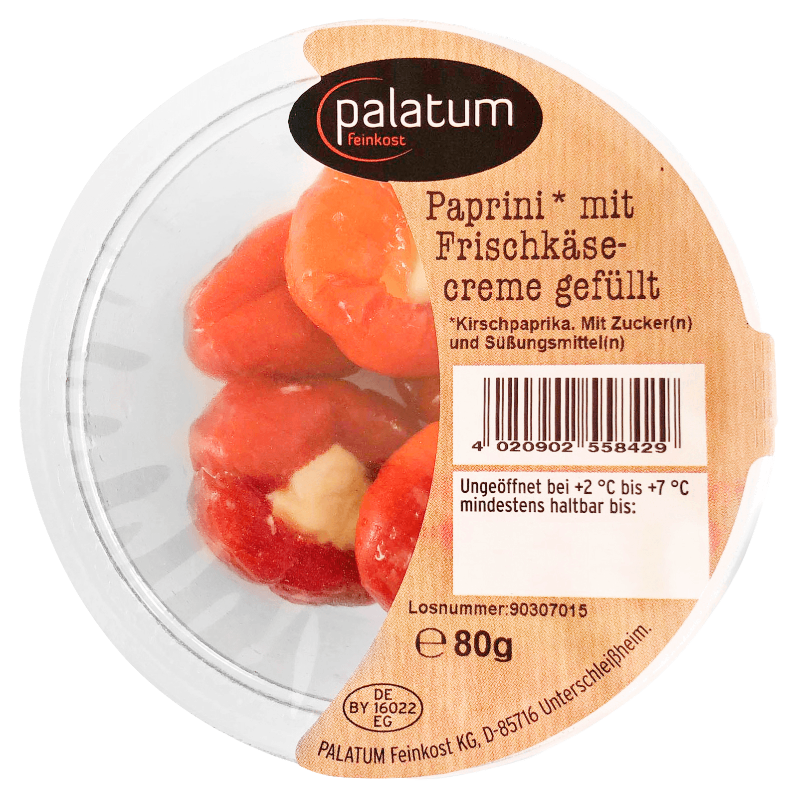 Palatum Paprini - Kirschpaprika mit Frischkäsecreme gefüllt 80g bei ...