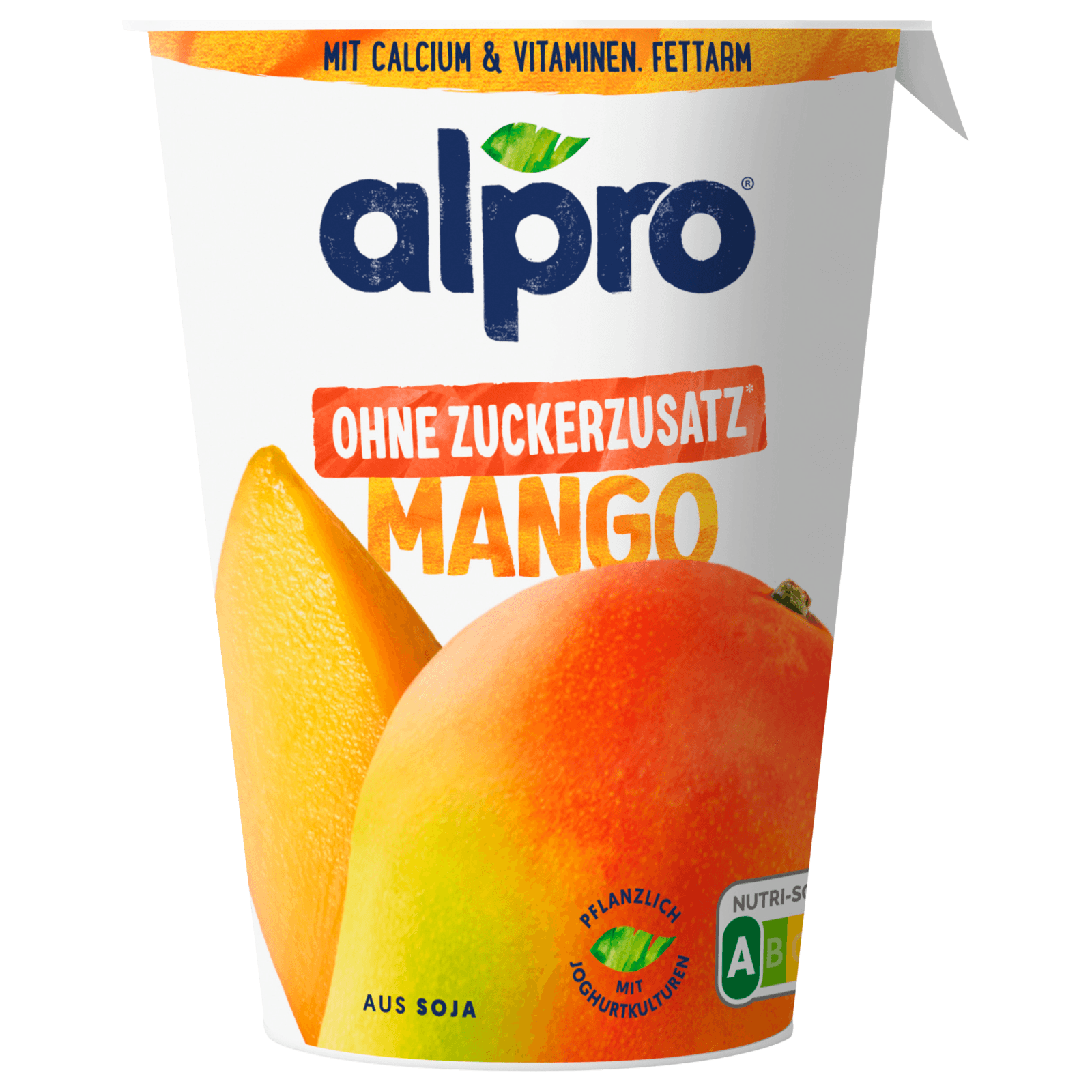 Alpro Joghurtalternative Soja Mango Ohne Zuckerzusatz vegan 400g