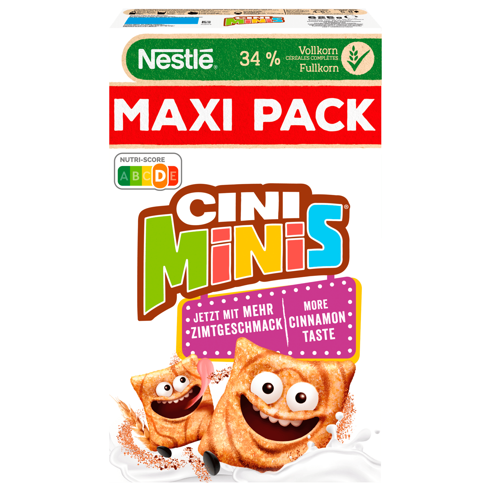 Nestlé Cini Minis Cerealien mit Zimtgeschmack und Vollkorn Maxipack 625g