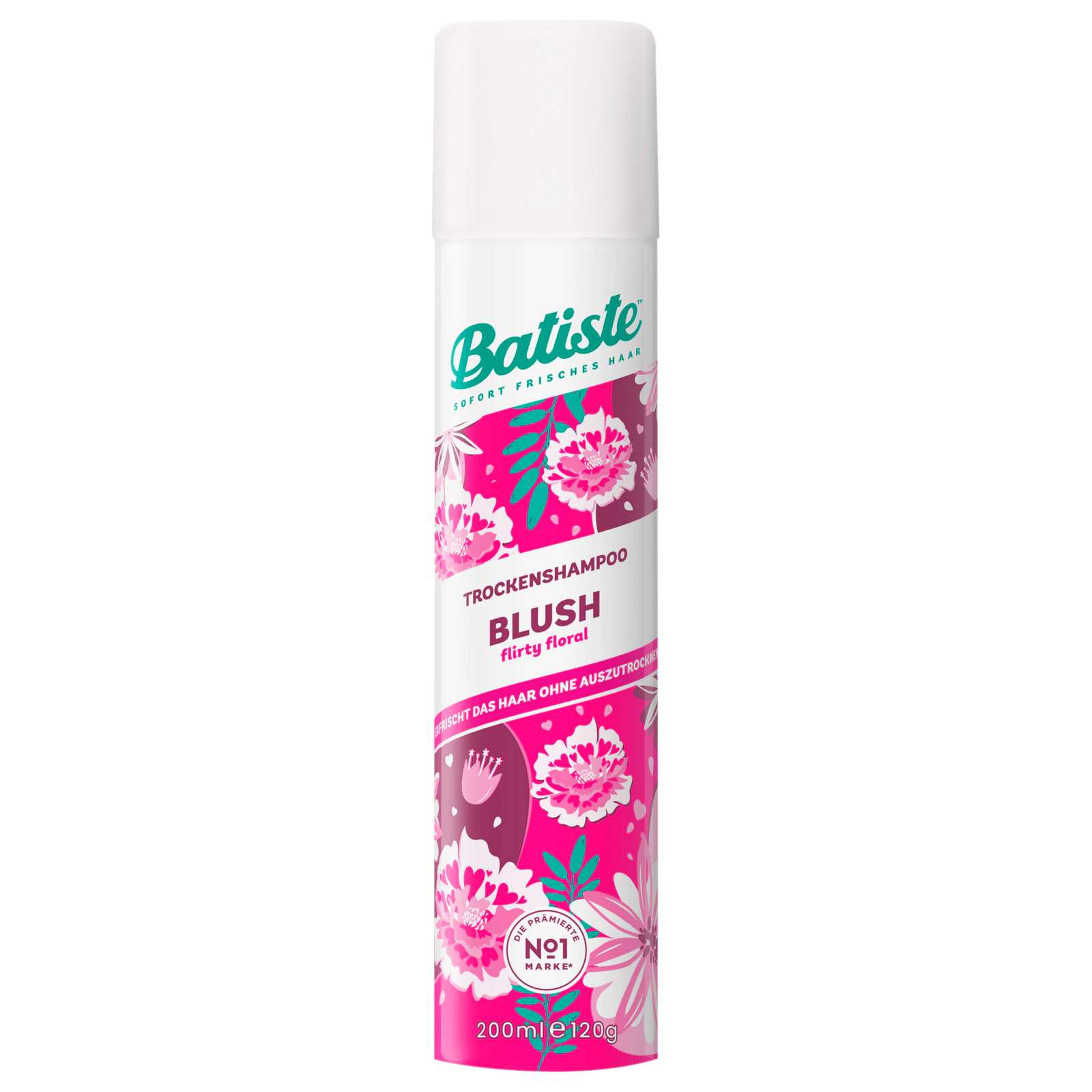 Batiste Dry Shampoo in Blush 200ml, Floral & Flirty Fragrance, No Rinse Spray to Refresh Hair in Between Washes