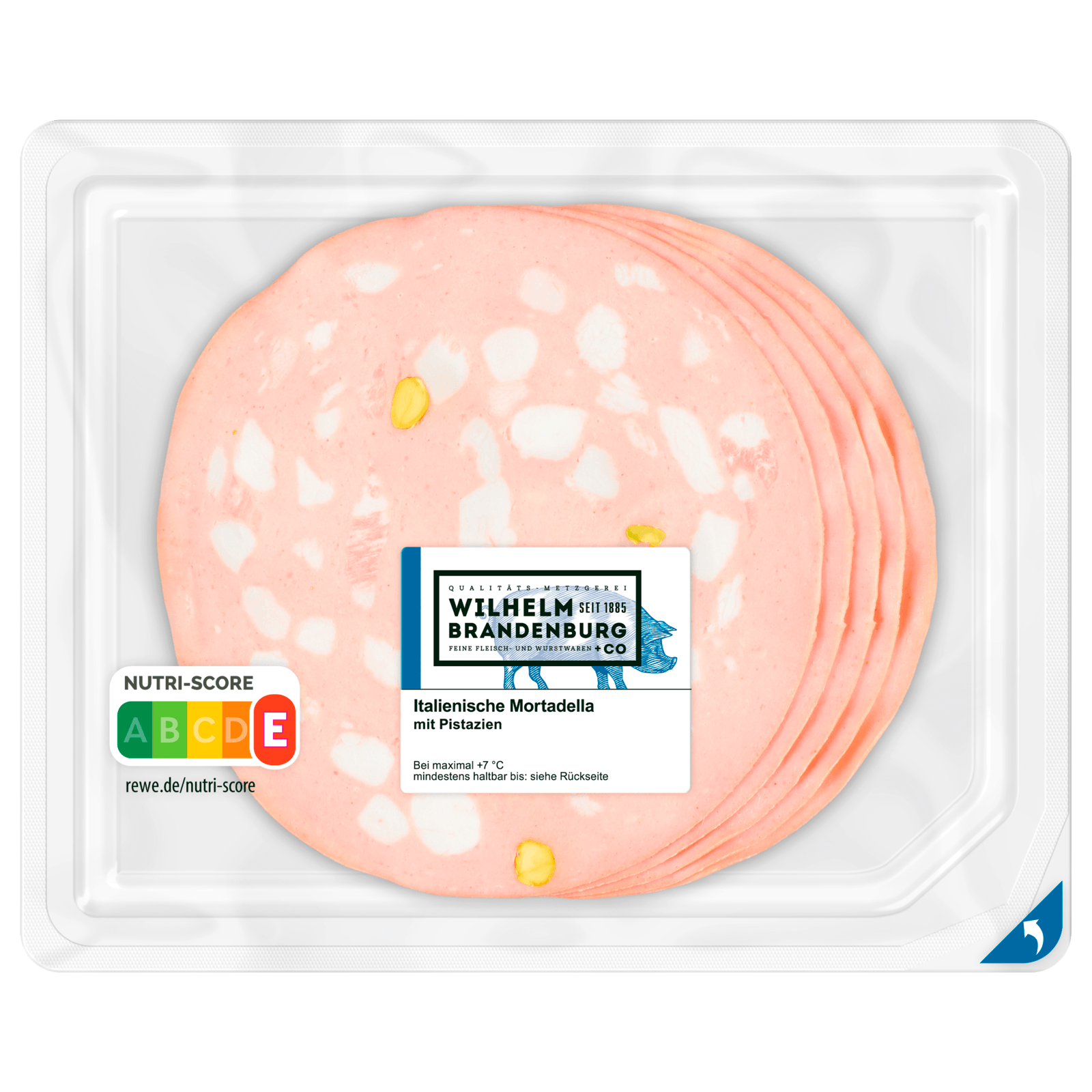 Wilhelm Brandenburg Italienische Mortadella mit Pistazien 100g