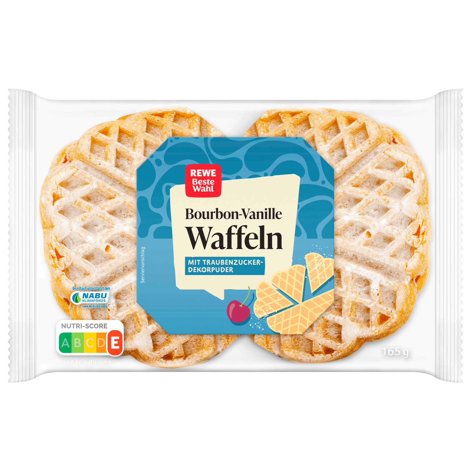 REWE Beste Wahl Bourbon-Vanille Waffeln 165g