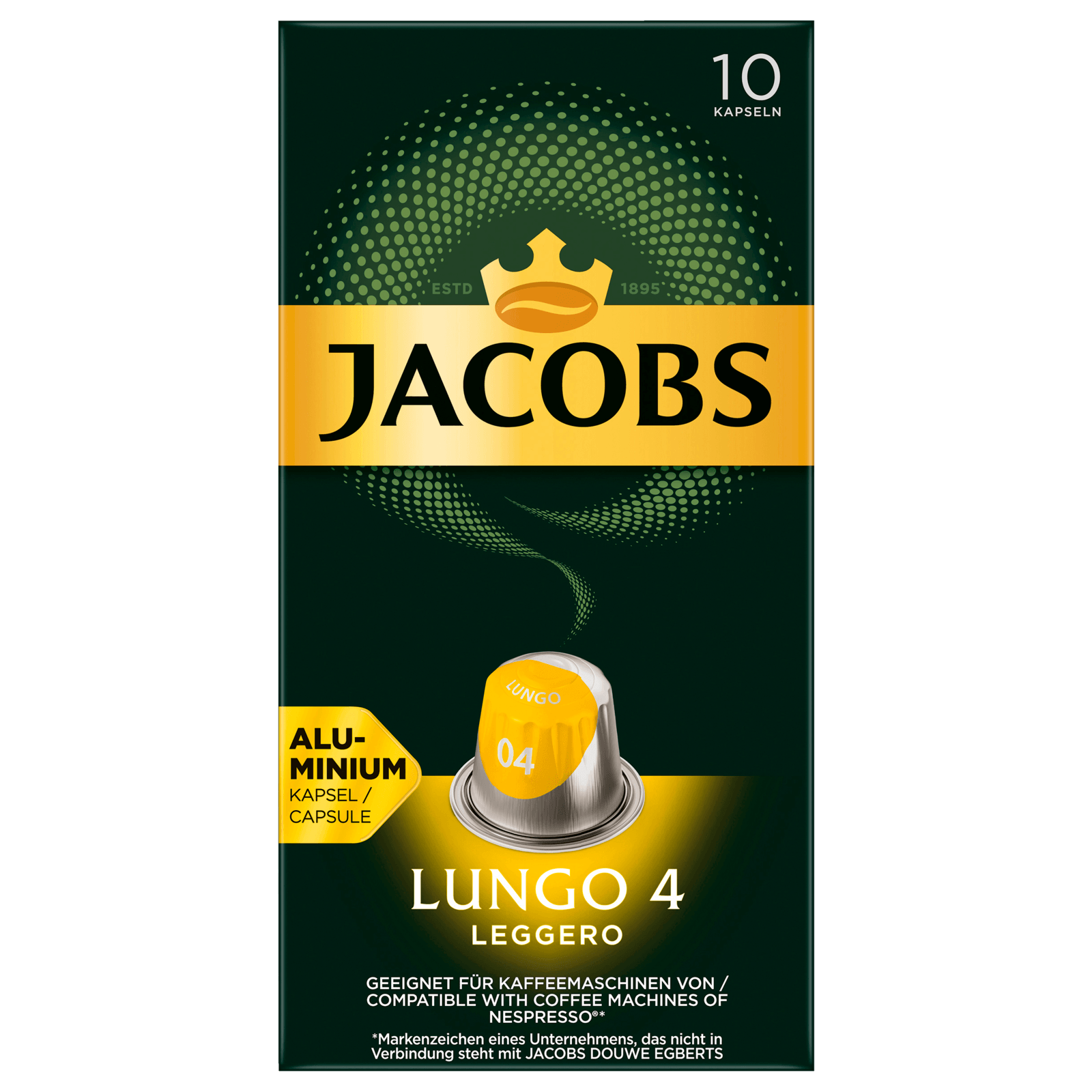 Jacobs Kaffeekapseln Lungo 4 Leggero 52g 10 Nespresso Kompatible Kapseln Bei Rewe Online Bestellen