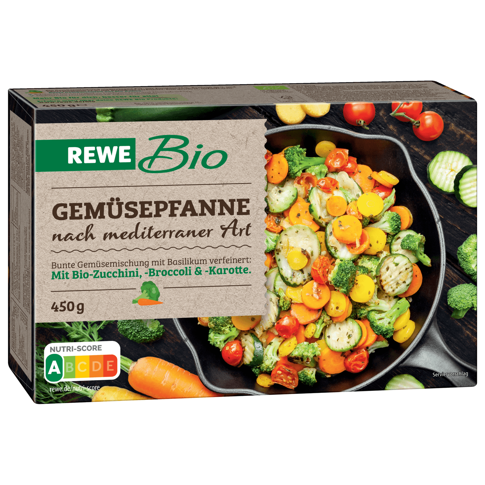 REWE Bio Gemüsepfanne mediterrane Art 450g
