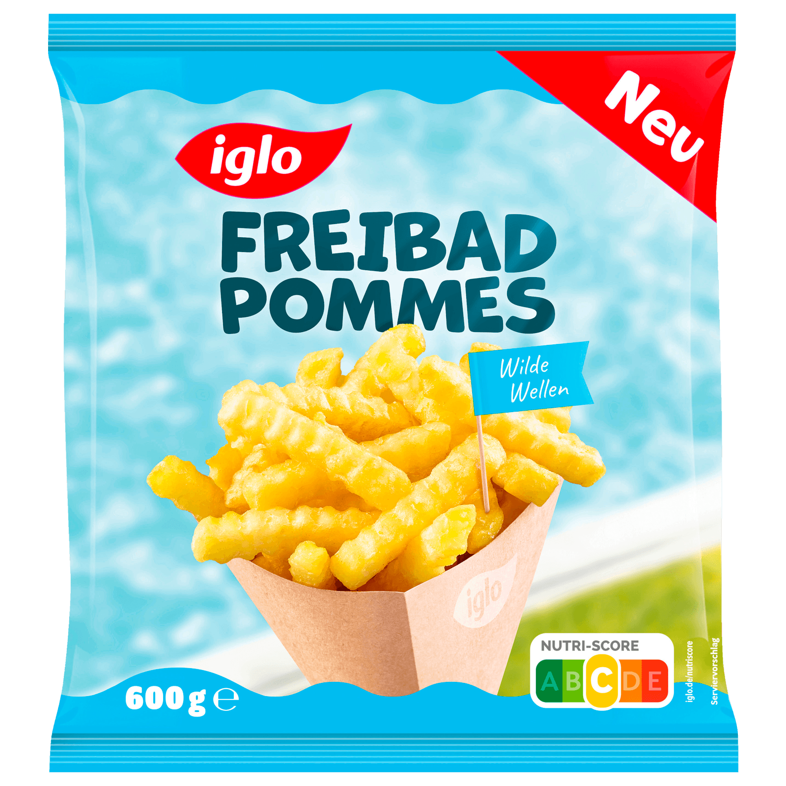 Iglo Freibad Pommes Wilde Wellen 600g