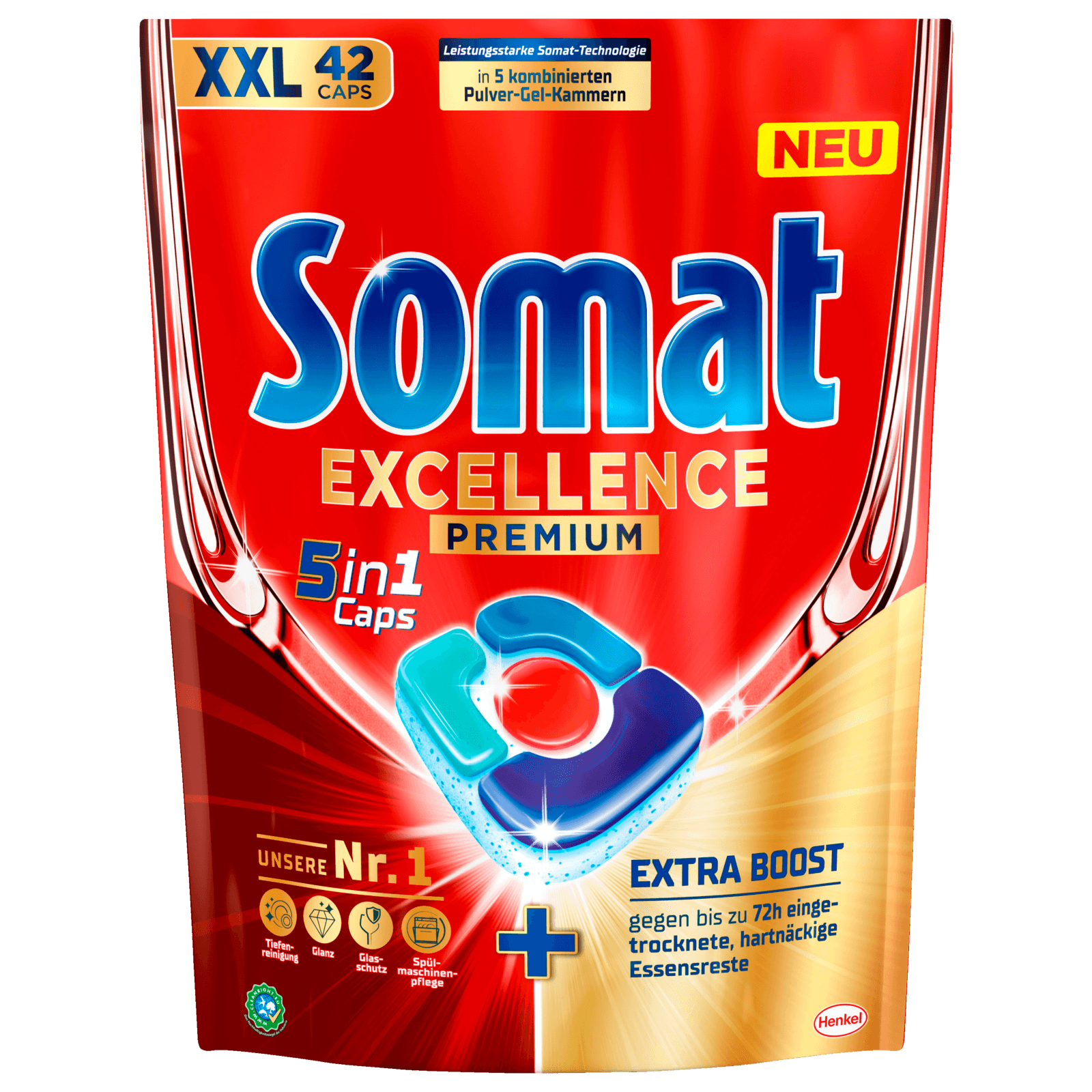 Somat Excellence Premium 5in1 42 Spülmaschinentabs XXL 781,2g