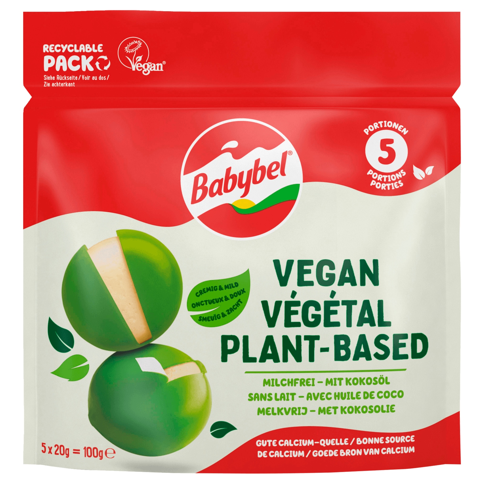 Mini Babybel Vegan Snack 5 Stück 100g bei REWE online bestellen!