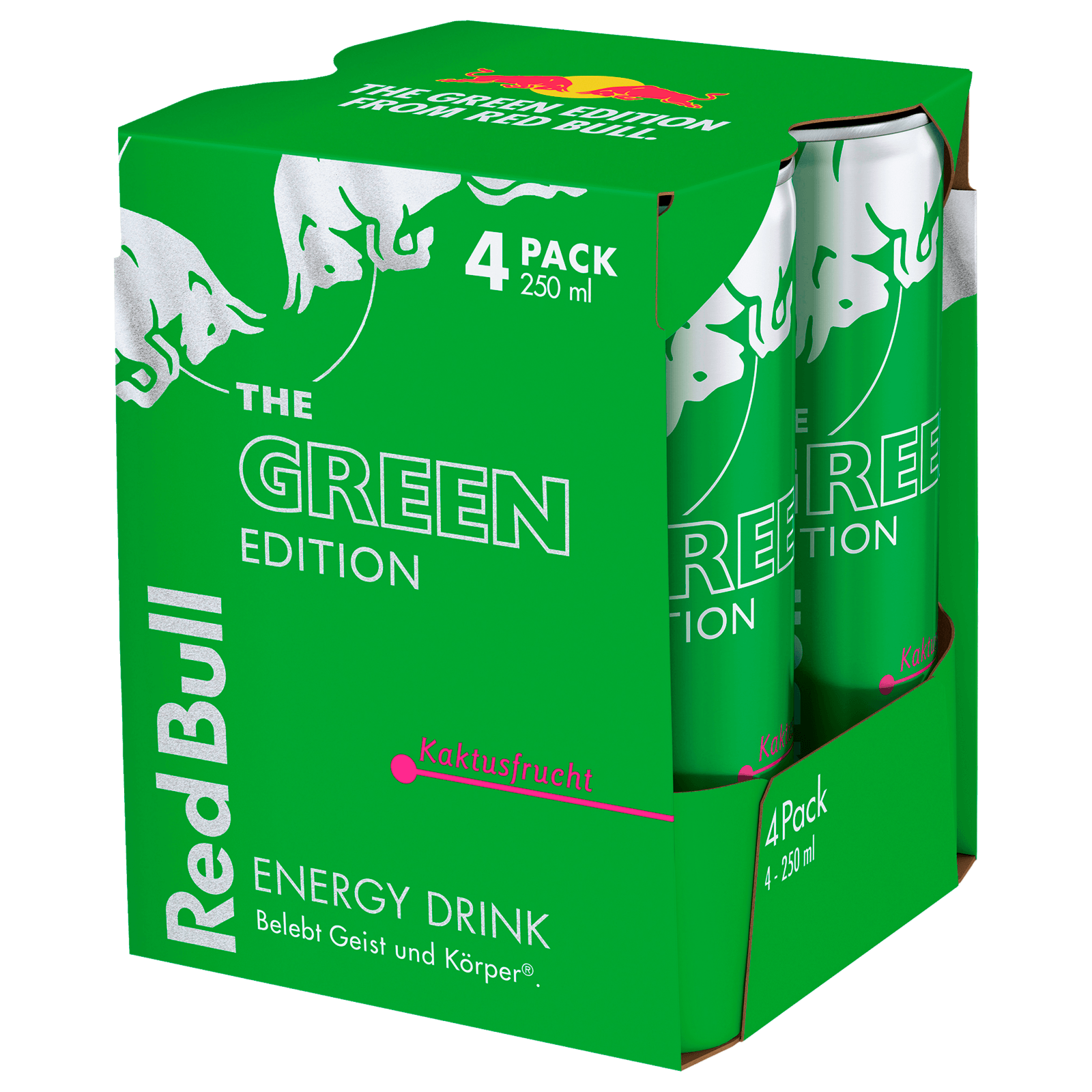 Red Bull Energy Drink Green Edition Kaktusfrucht 4x0,25l