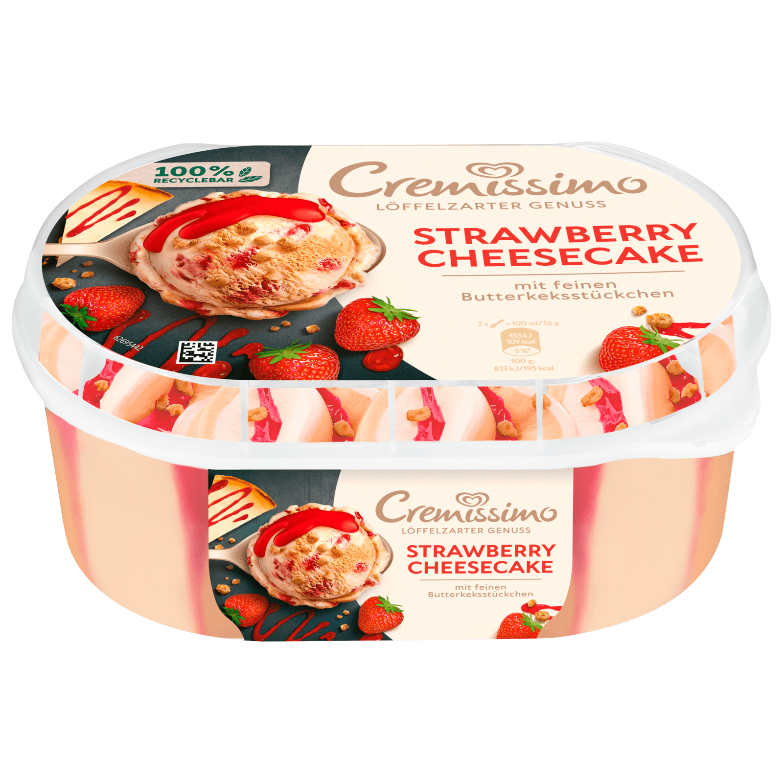 Cremissimo Eis Strawberry Cheesecake 825ml