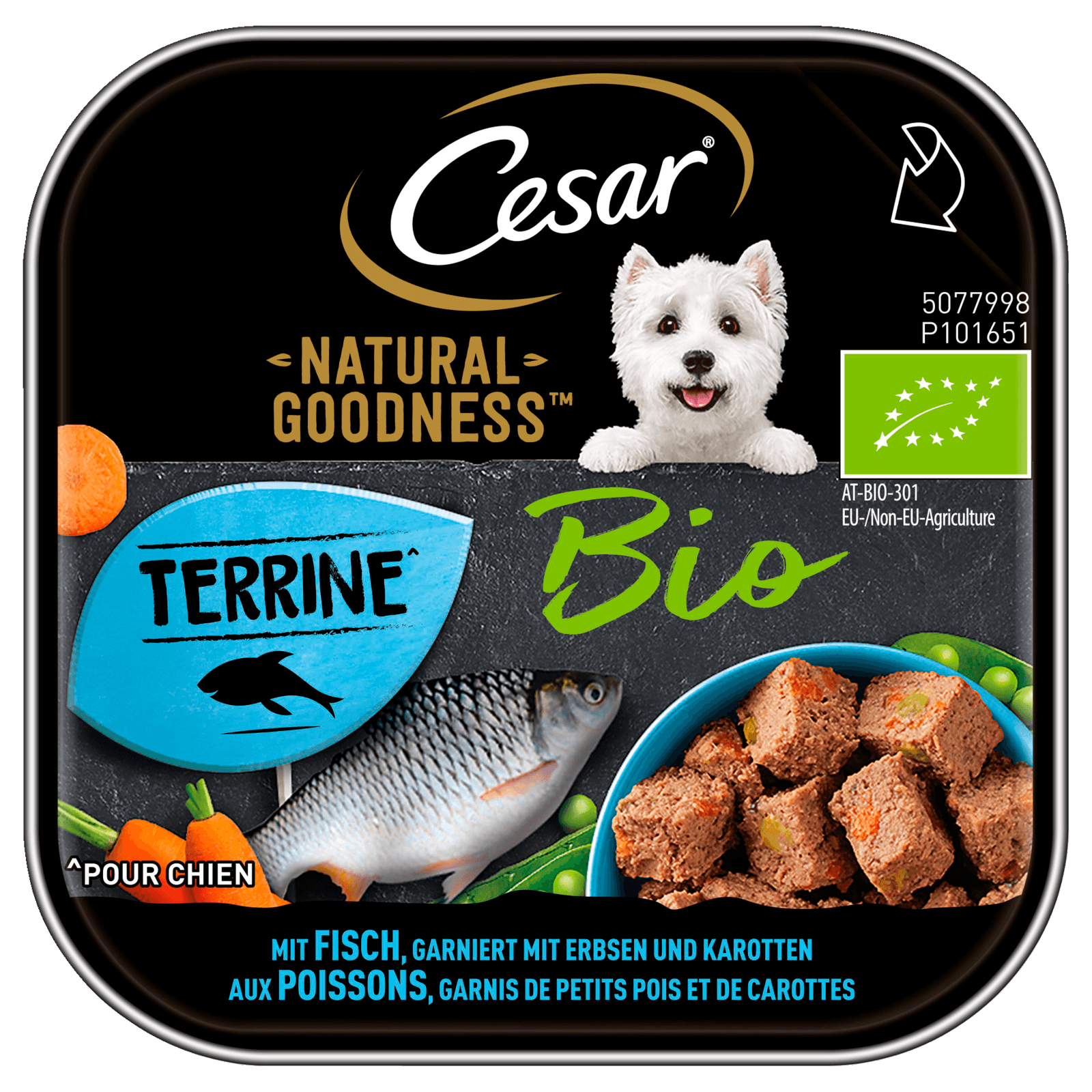 Cesar Natural Goodness Bio Terrine Fisch 100g