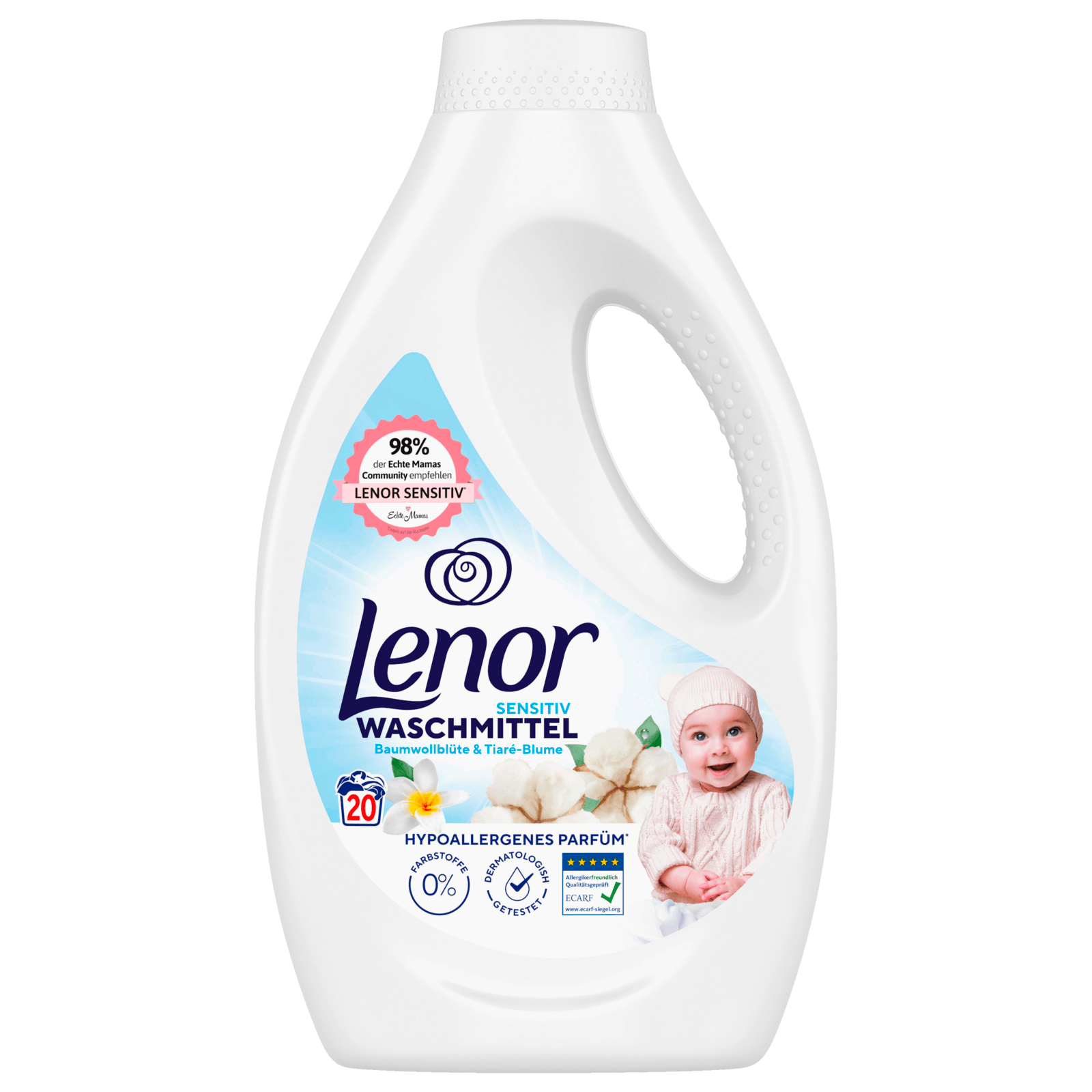 Lenor Sensitiv Waschmittel Flüssig 1l 20WL