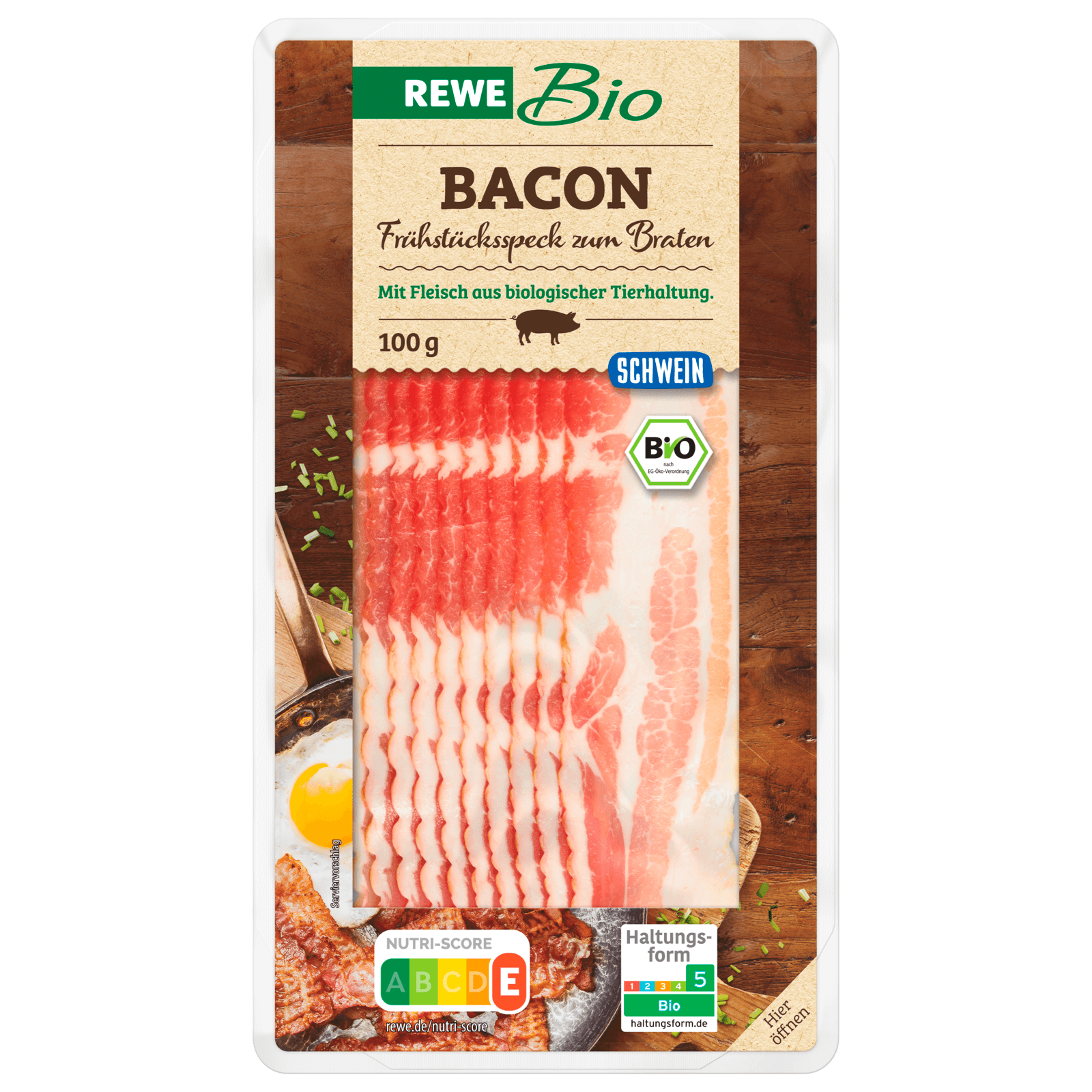 REWE Bio Bacon 100g