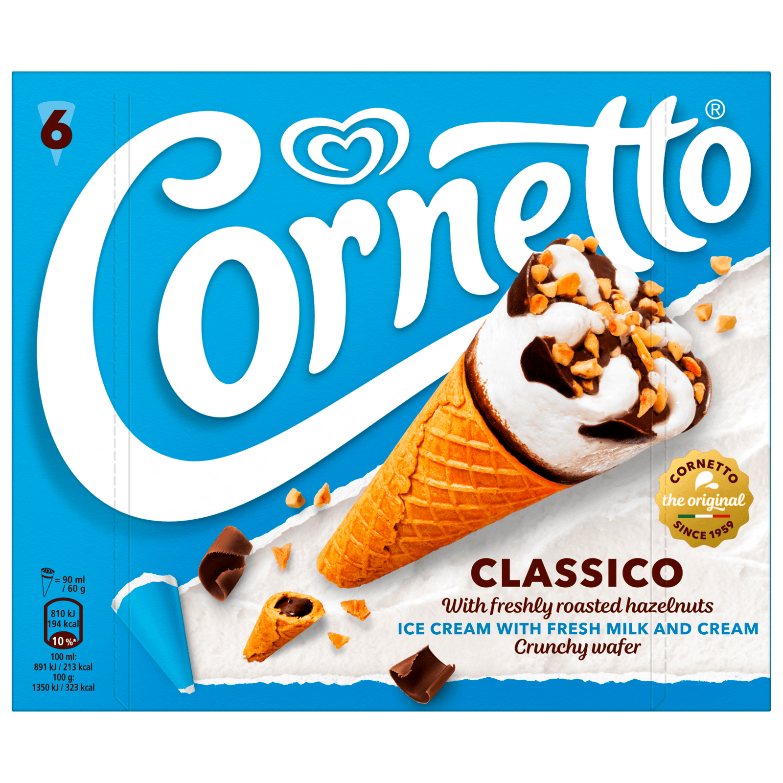 Cornetto Classico 6x90ml