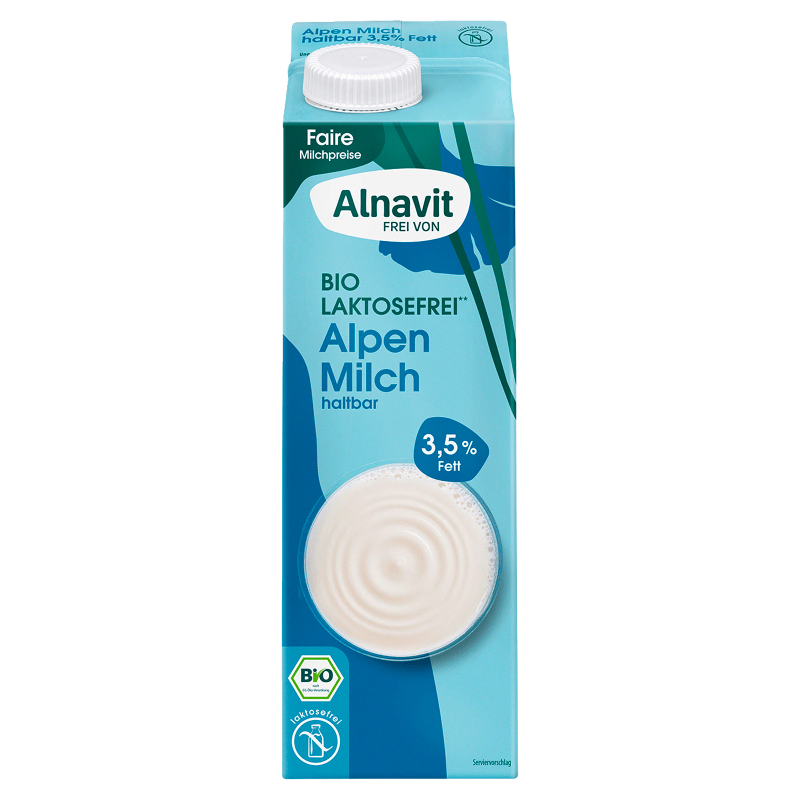 Alnavit Bio Alpenmilch 3,5% laktosefrei 1l