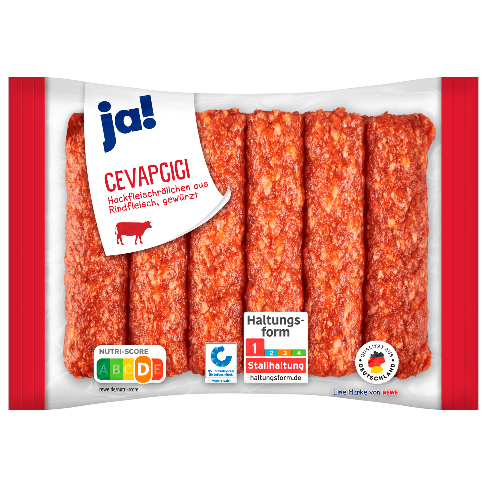 ja! Cevapcici aus Rindfleisch 400g