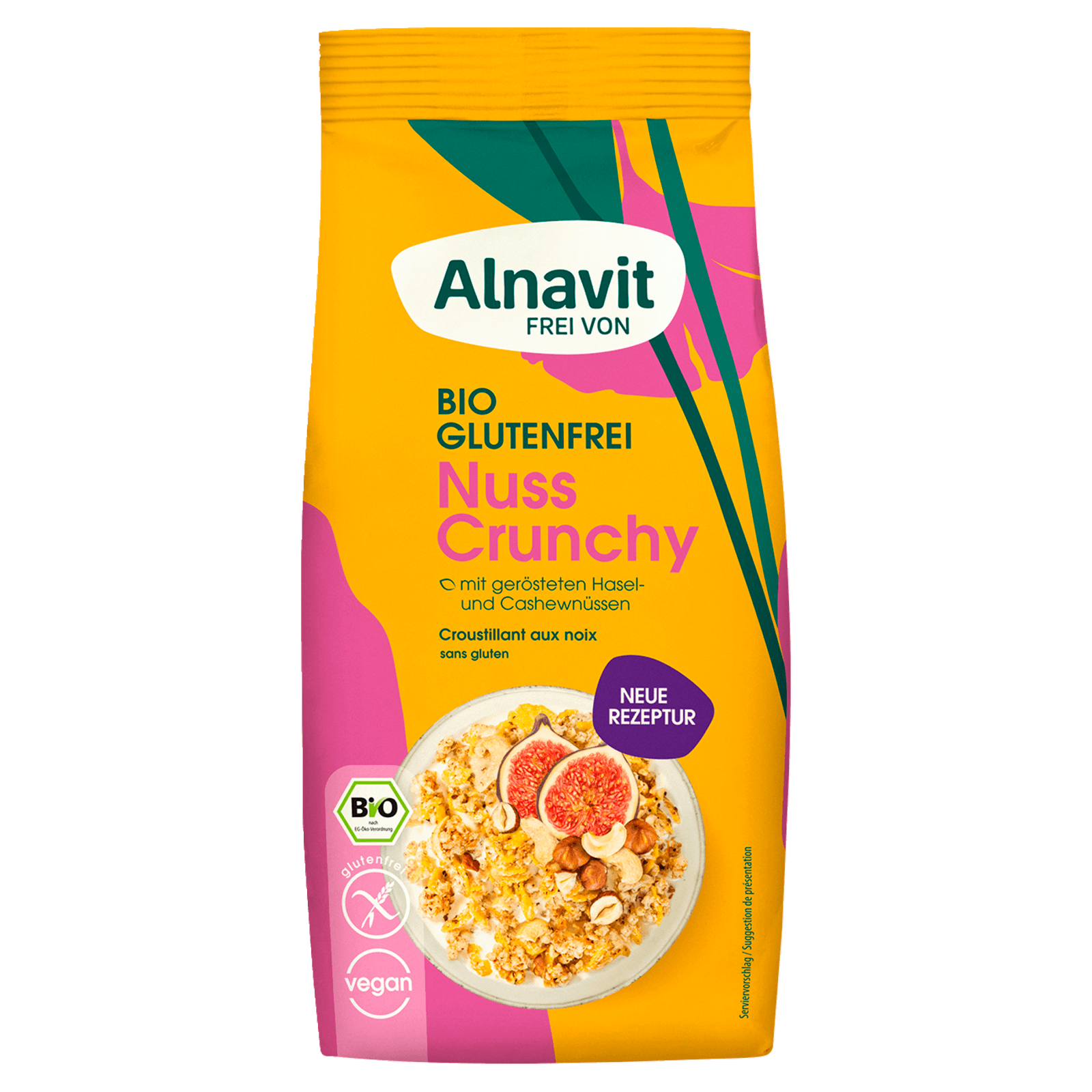 Alnavit Bio Müsli Nuss Crunchy glutenfrei vegan 300g