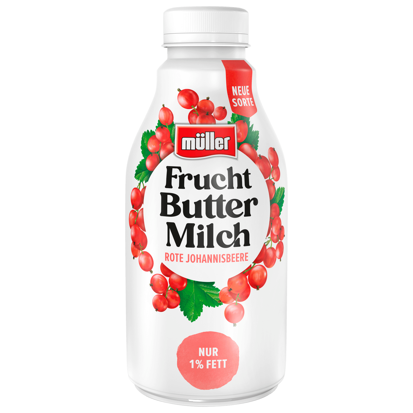 Müller Fruchtbuttermilch Rote Johannisbeere 500g