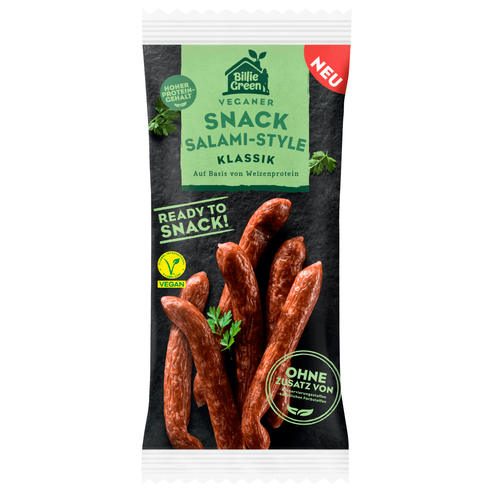 Billie Green Snack Salami Style vegan 75g