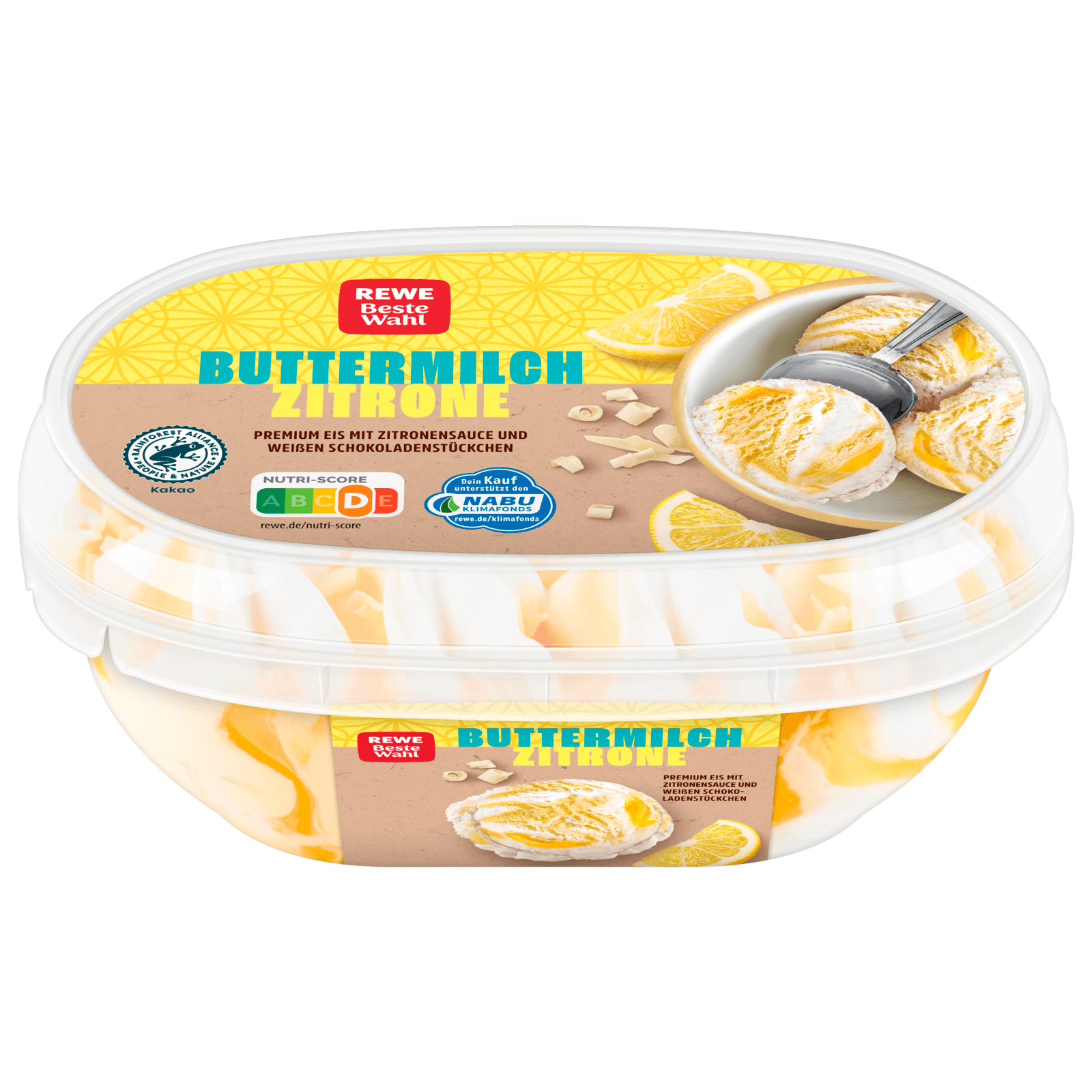 REWE Beste Wahl Eis Buttermilch-Zitrone 900ml