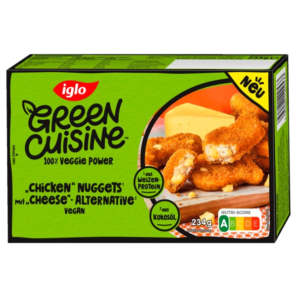 Iglo Green Cuisine Nuggets mit Cheese...
