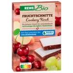 REWE Bio Fruchtschnitte Cranberry-Kirsch 150g