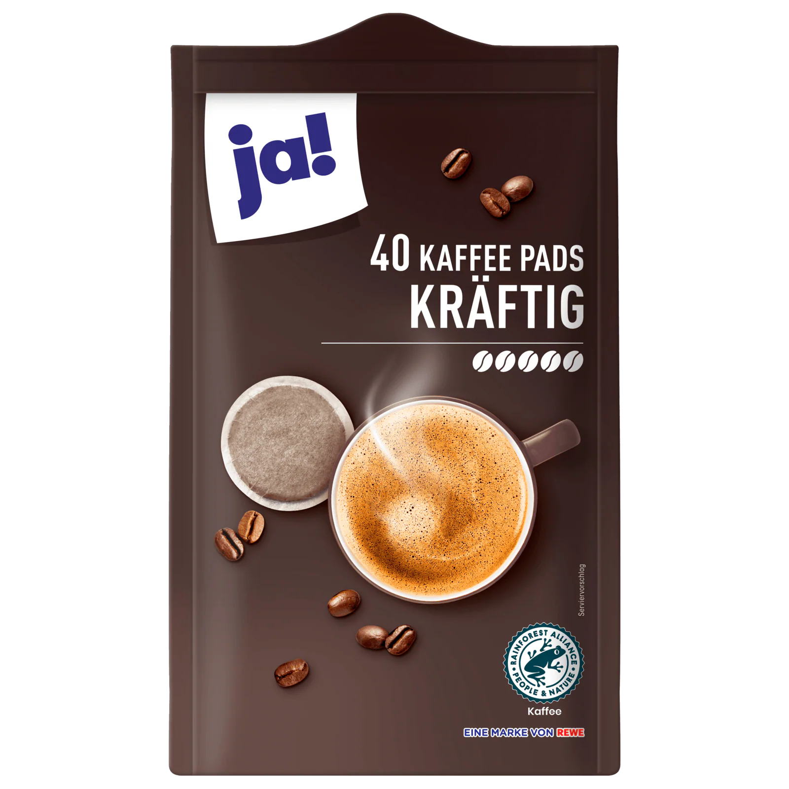 ja! Kaffee Pads 280g, 40 Pads