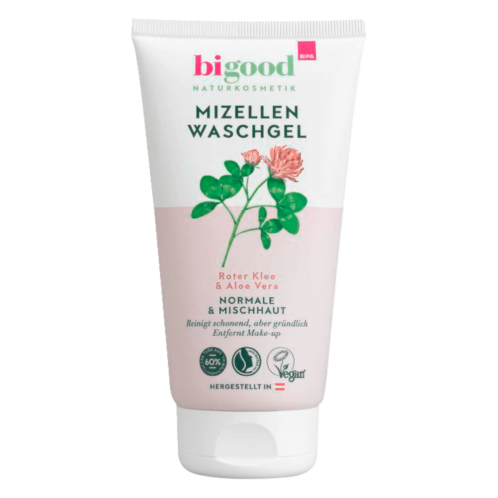 bi good Mizellenwaschgel Roter Klee & Aloe Vera 150ml