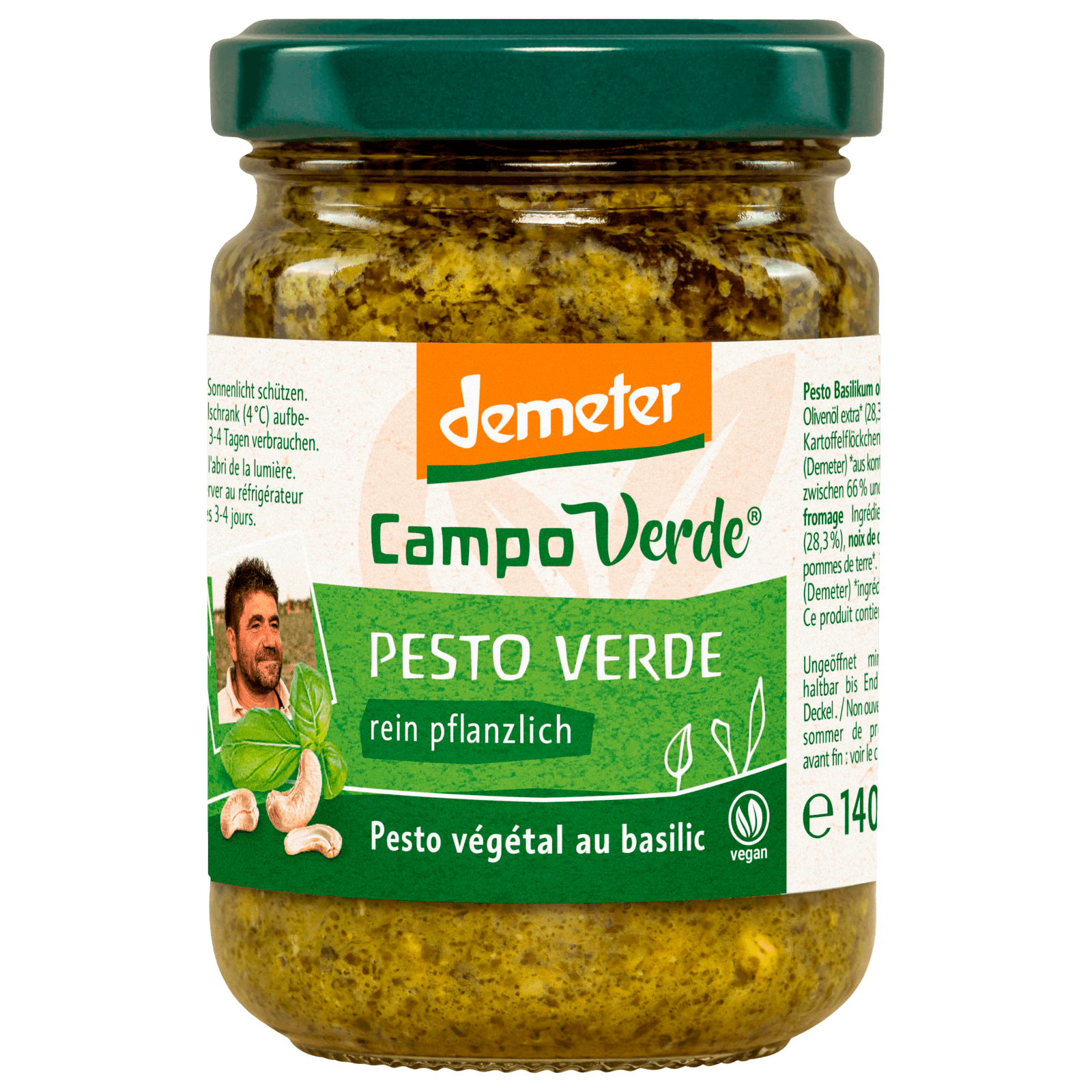 Campo Verde Bio Demeter Pesto Verde vegan 140g