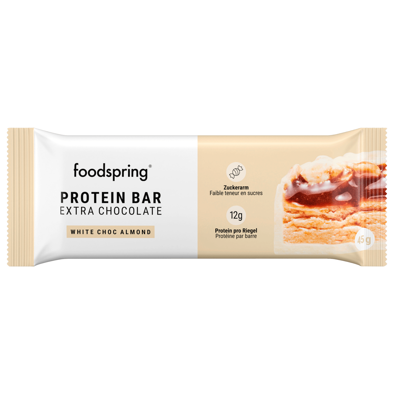 Foodspring Protein Bar white choc almond 45g