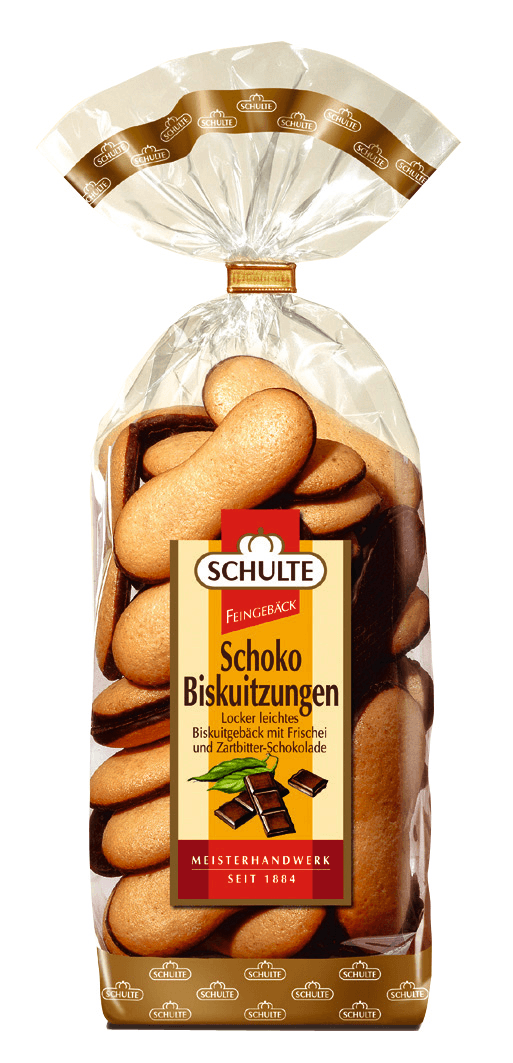 Schulte Feingebäck Schoko-Biskuitzungen zartbitter 200g bei REWE online