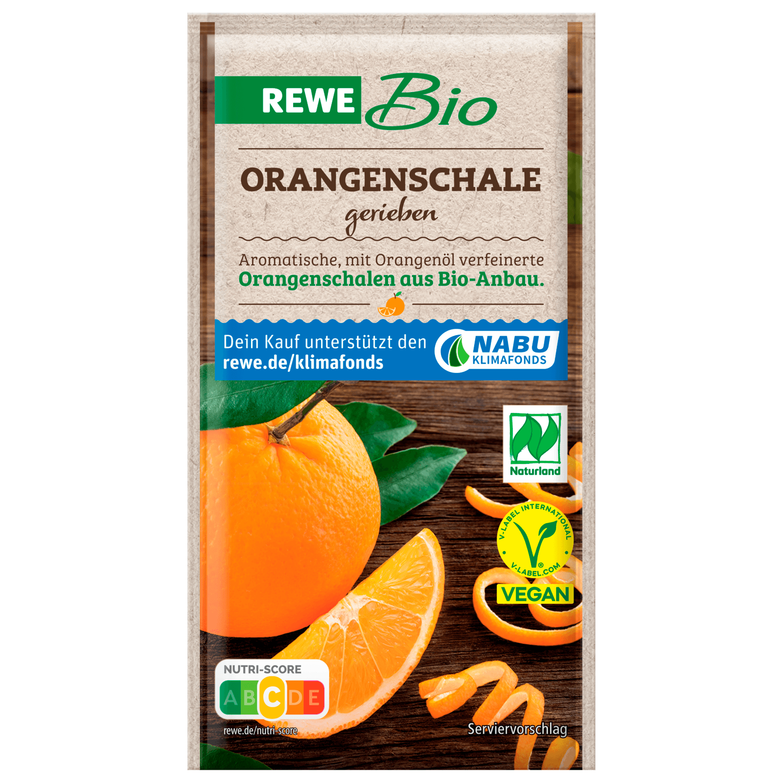 REWE Bio Orangenschale gerieben 2x5g