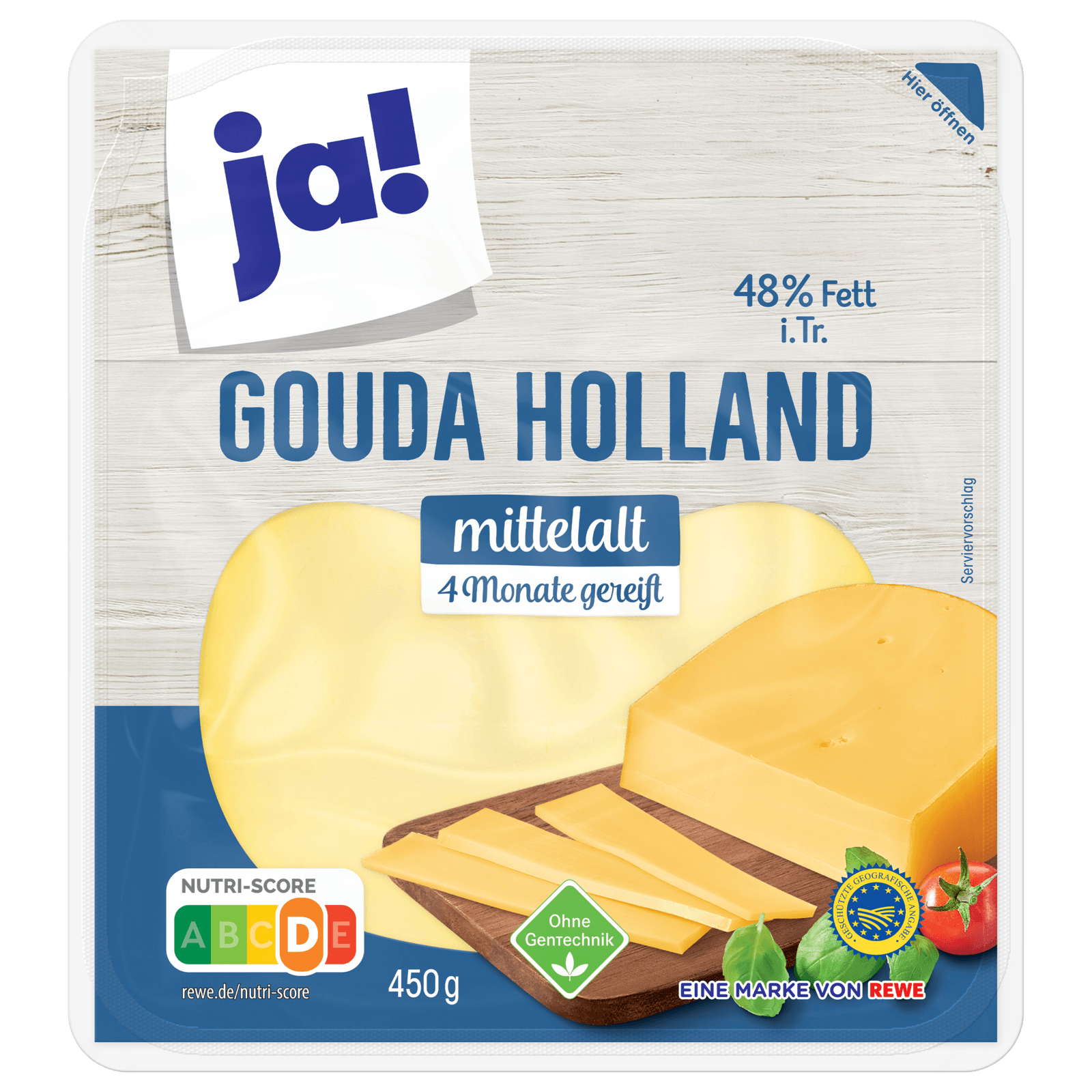 ja! Gouda Holland mittelalt 450g