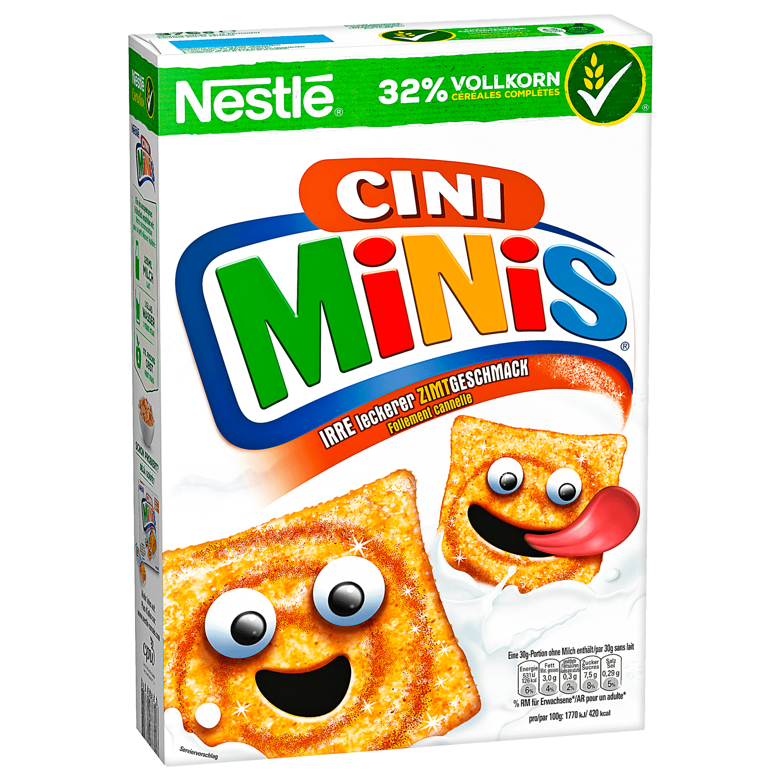 Nestlé Cini Minis Cerealien mit Zimtgeschmack und Vollkorn 375g