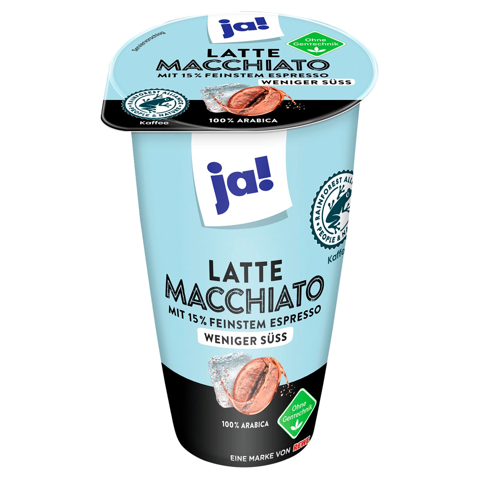 ja! Latte Macchiato weniger süß 250ml