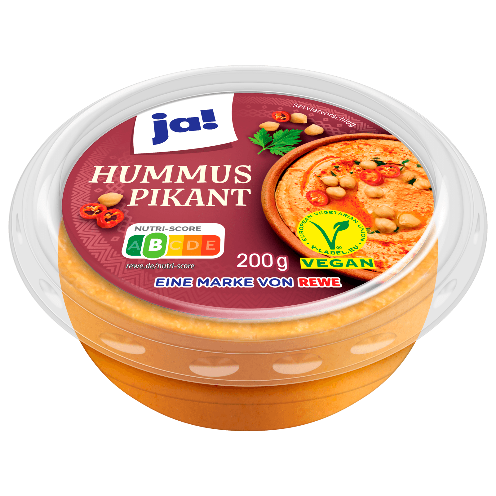 ja! Hummus pikant vegan 200g bei REWE online bestellen!