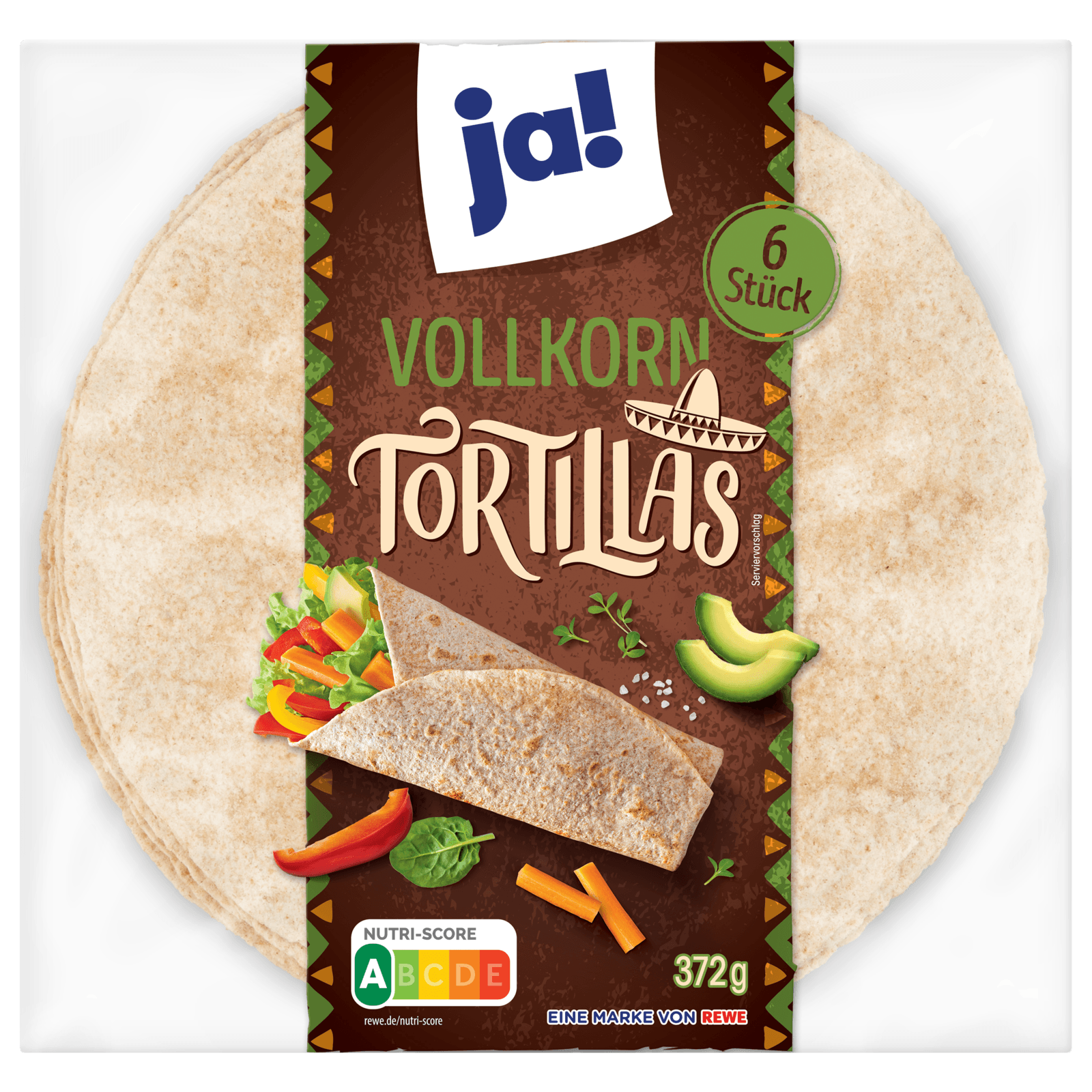 Ja Vollkorn Tortillas 372g Bei Rewe Online Bestellen