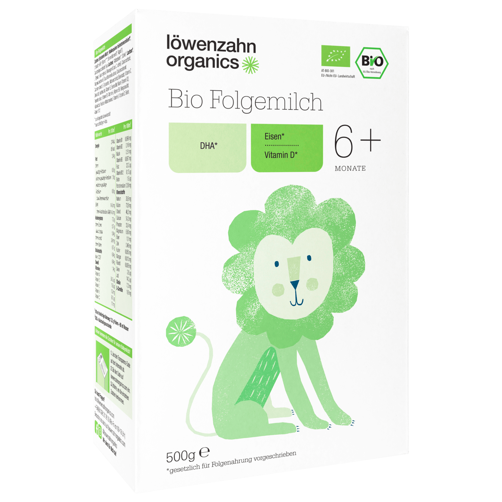 löwenzahn organics Bio Folgemilch 6+ Monate 500g