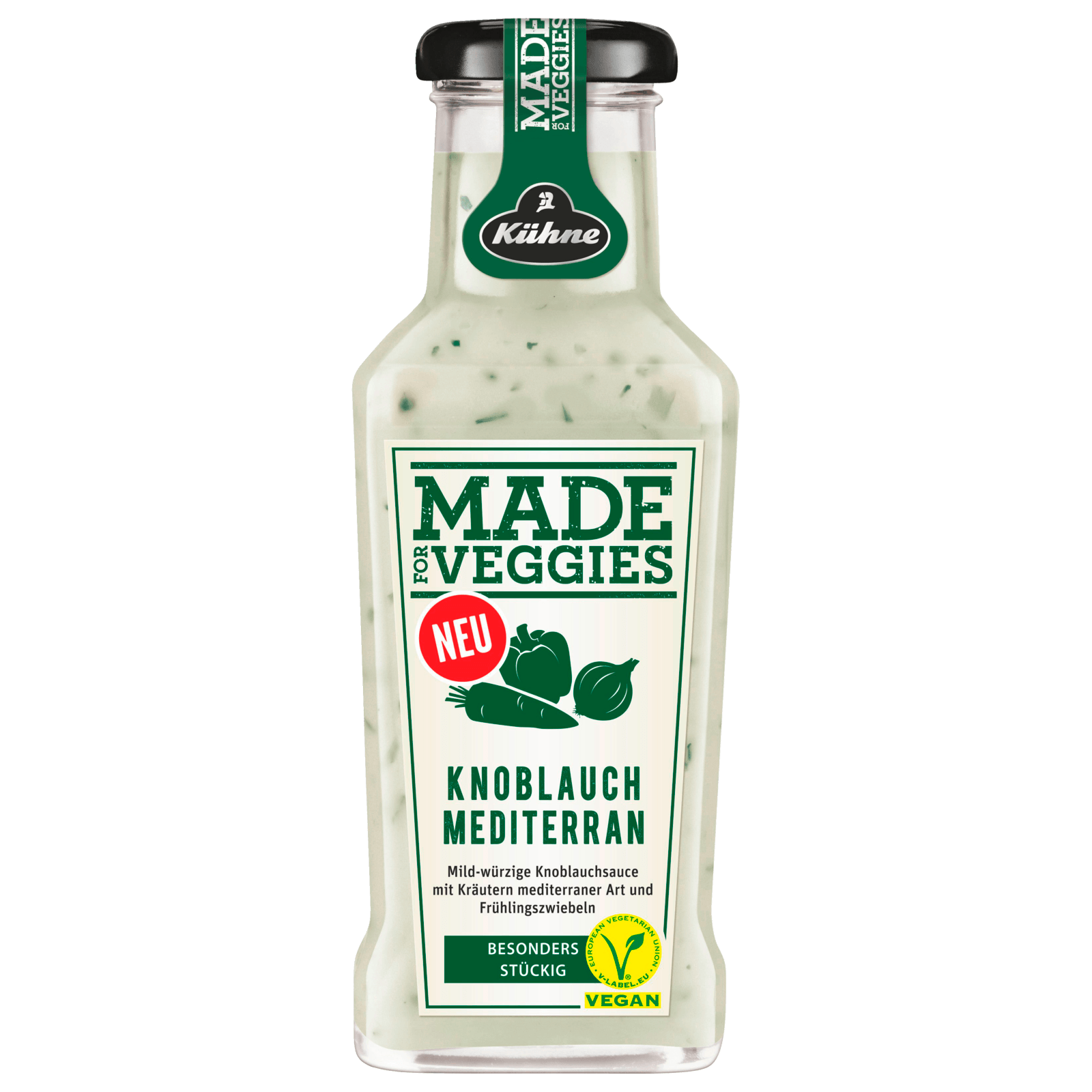 Kühne Made for Veggies Knoblauchsauce mediterran vegan 235ml bei REWE ...