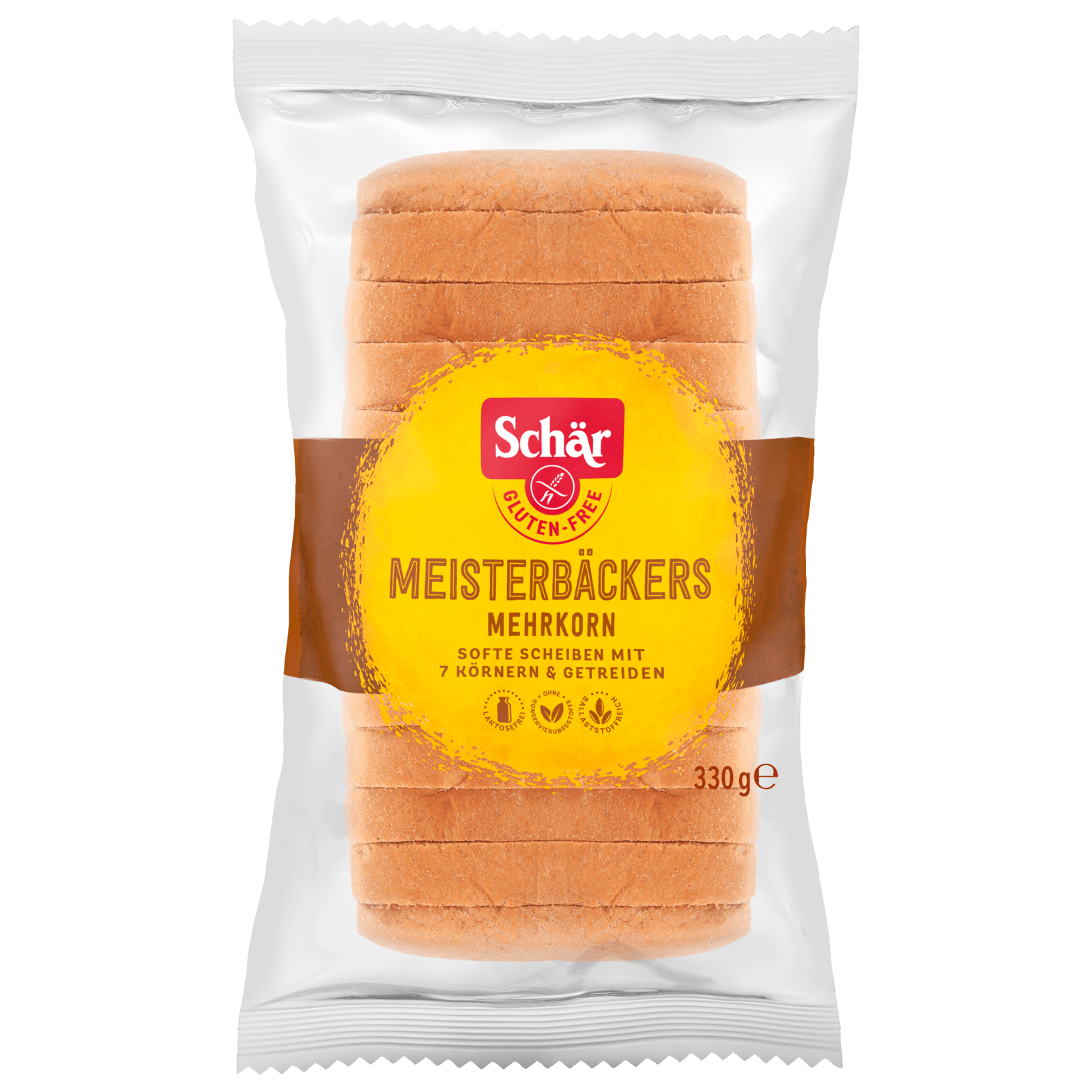 Schär Meisterbäckers Mehrkorn Softe Scheiben glutenfrei laktosefrei 330g