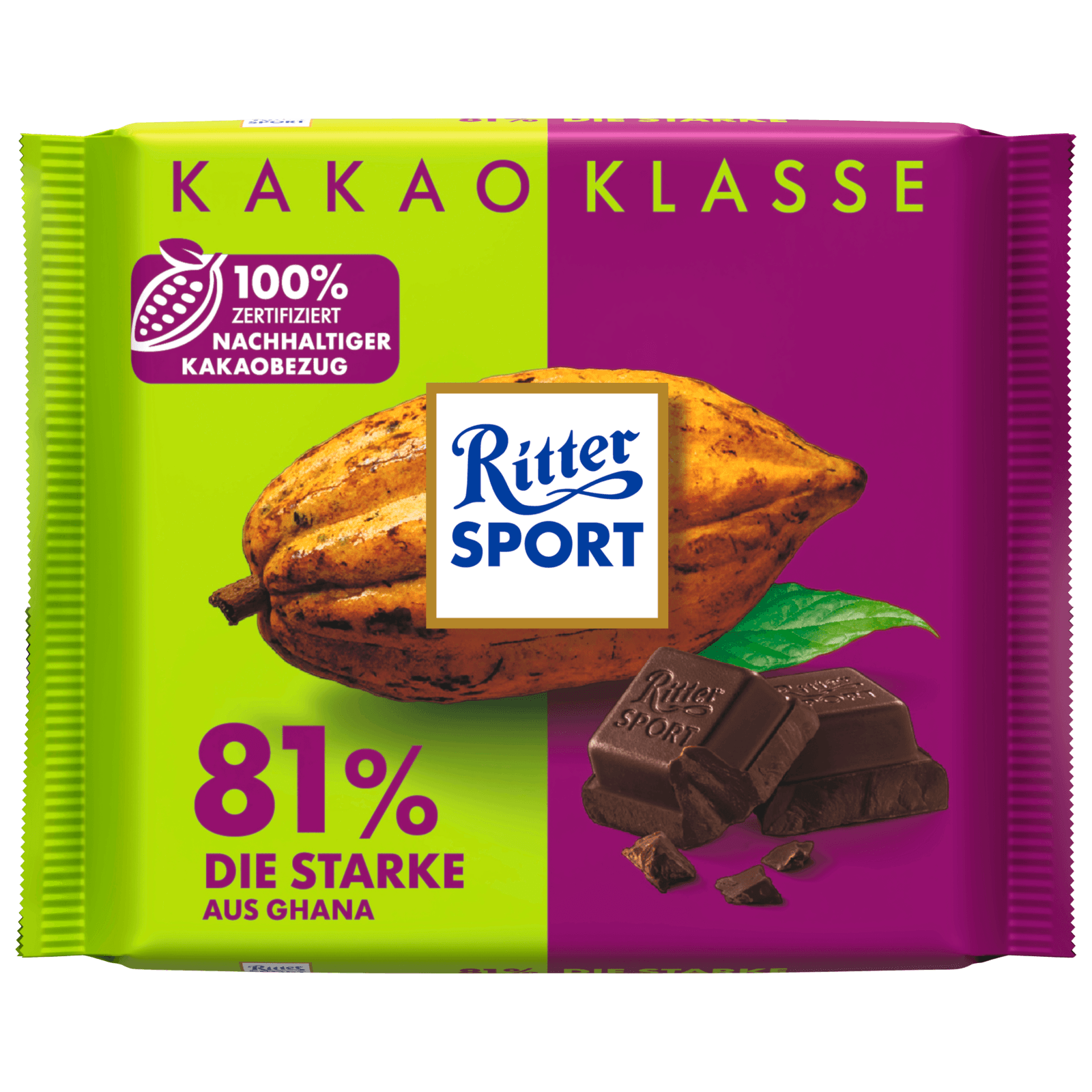 Ritter Sport Kakaoklasse Die Starke 100g